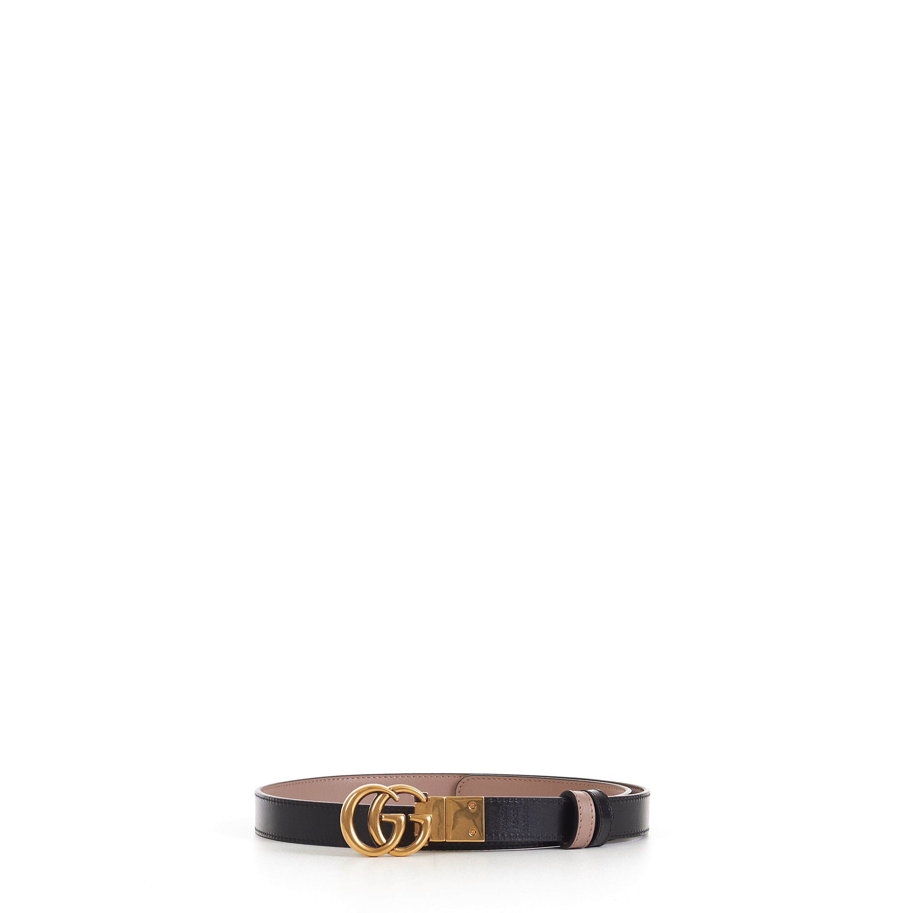 Gucci GG Marmont Reversible 2cm Belt In Pink And Black Leather Size ONE SIZE - 4 Thumbnail