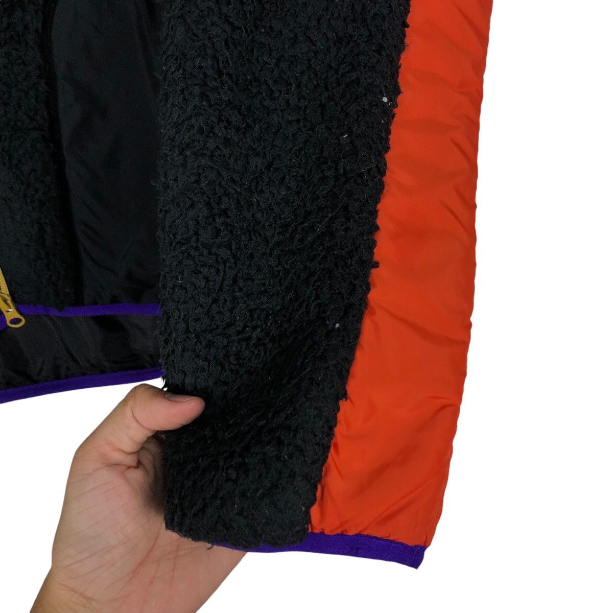 Japanese Brand 📌Bomber Jacket Fleece Sherpa Umbro Multi Colour Design Size US L / EU 52-54 / 3 - 17 Thumbnail