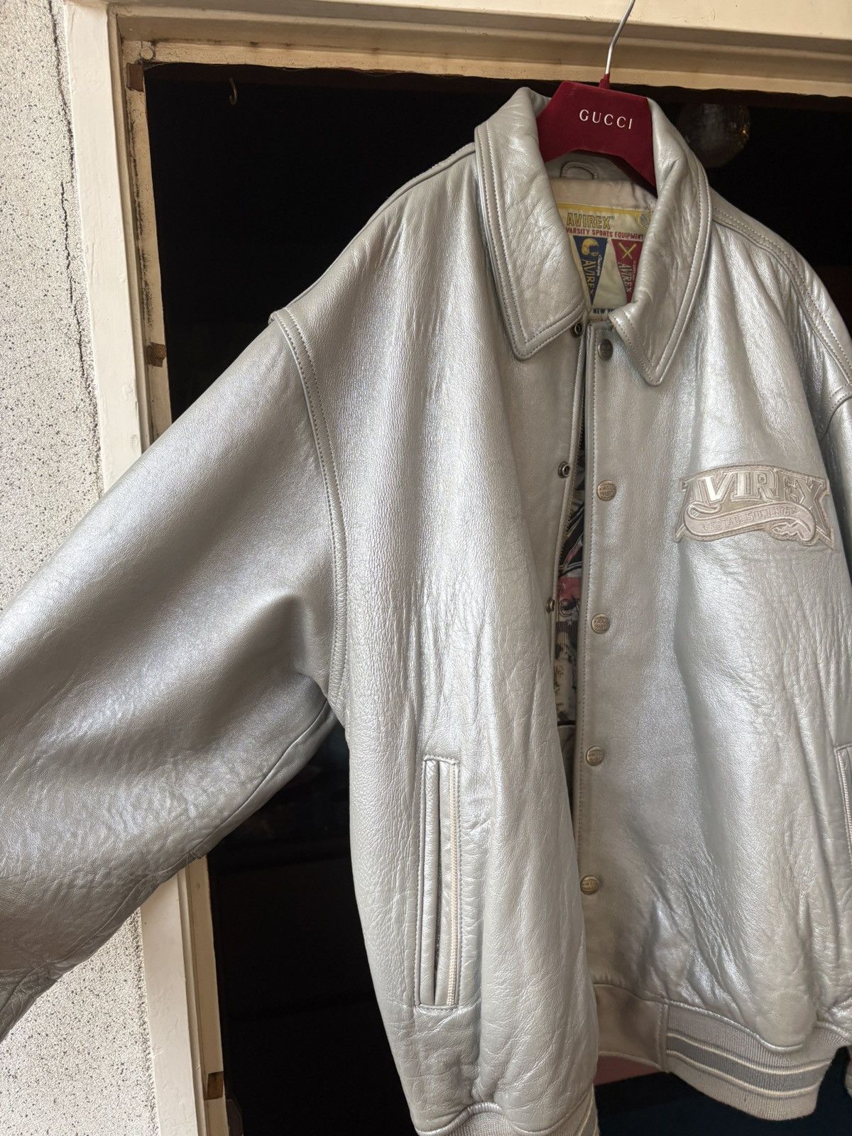 Avirex Avirex leather jacket x vintage varsity x rare USA Size US XXL / EU 58 / 5 - 21 Thumbnail