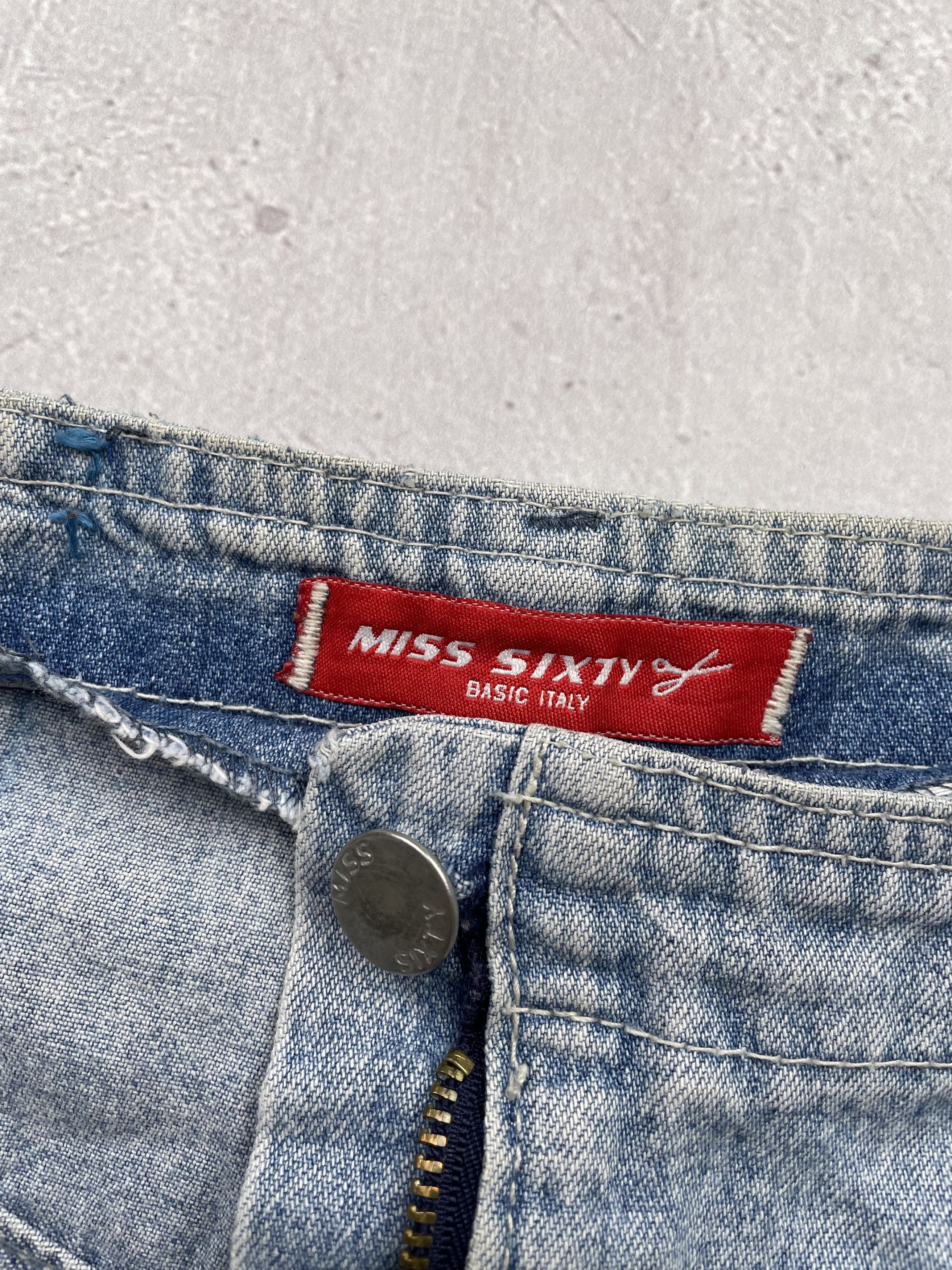 Miss Sixty × Vintage Miss Sixty Vintage Sun Faded Jeans Midi Skirt Size 30" / US 8 / IT 44 - 5 Thumbnail