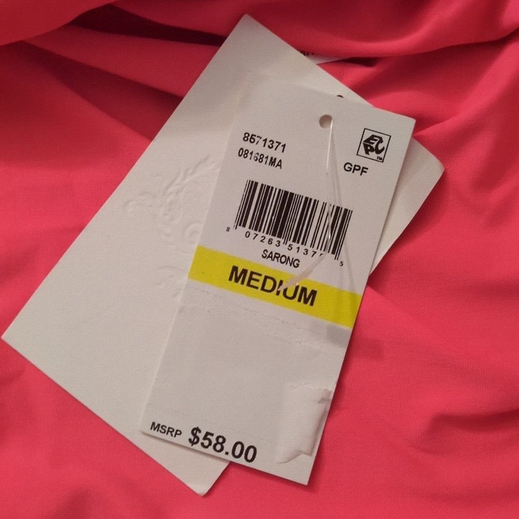 Other Becca hot pink swim skirt cover-up size medium Size ONE SIZE - 3 Thumbnail