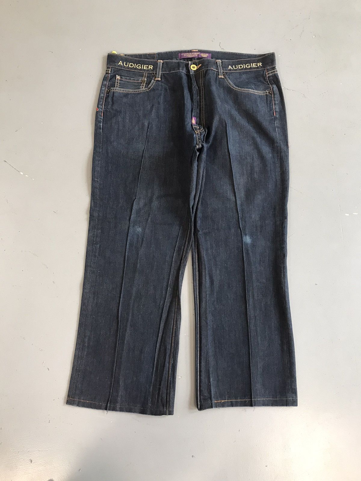 Christian Audigier × Designer × Vintage Vintage Christian Audigier Ed hardy crazy embroidered denim Size US 39 - 2 Thumbnail