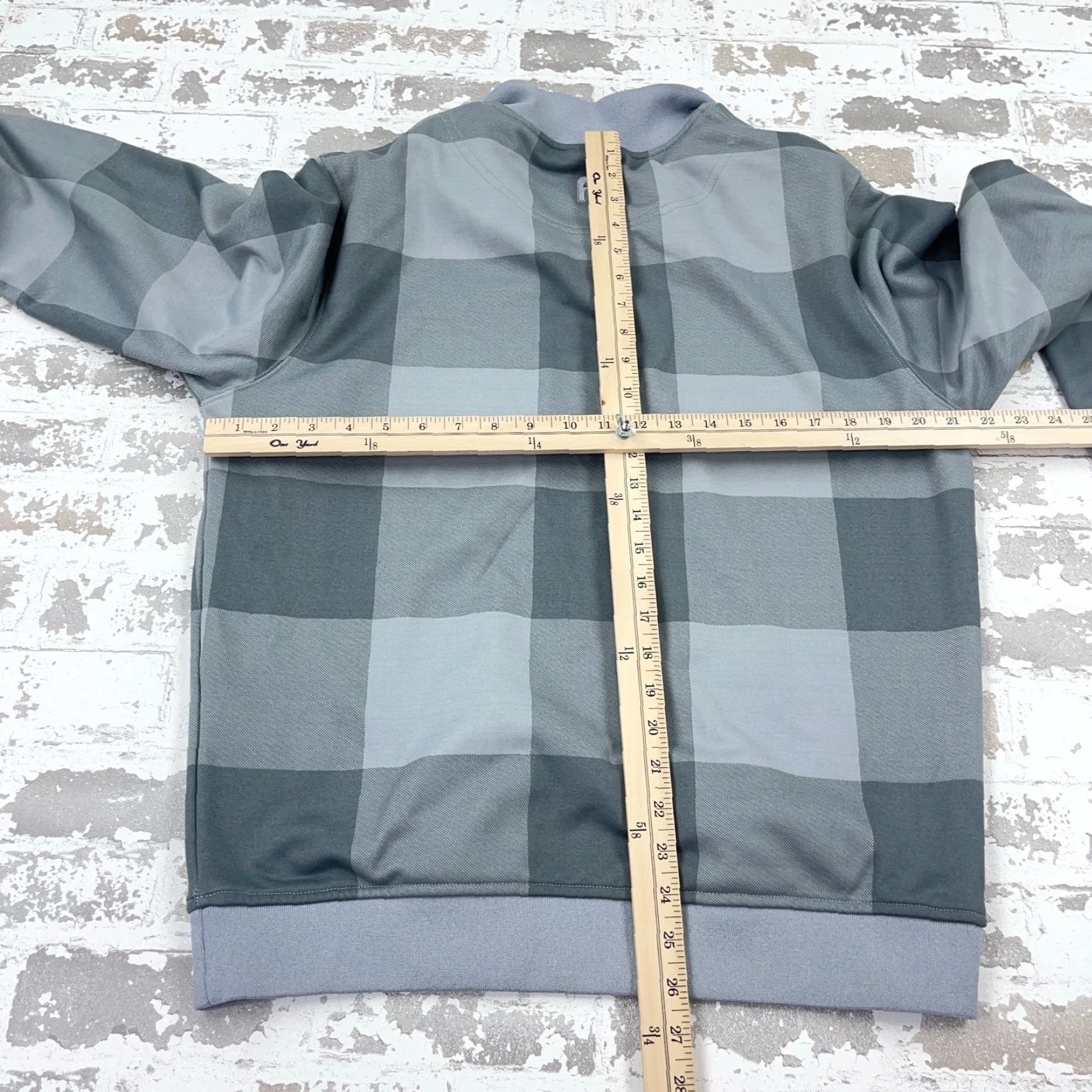 Footjoy FootJoy Sweater Men M Gray Pullover 1/4 Zip Plaid Logo Embroidered Zipper Golf Knit Jersey Mock Neck All Seasons Lightweight FJ Casual Workwear Size US M / EU 48-50 / 2 - 7 Thumbnail