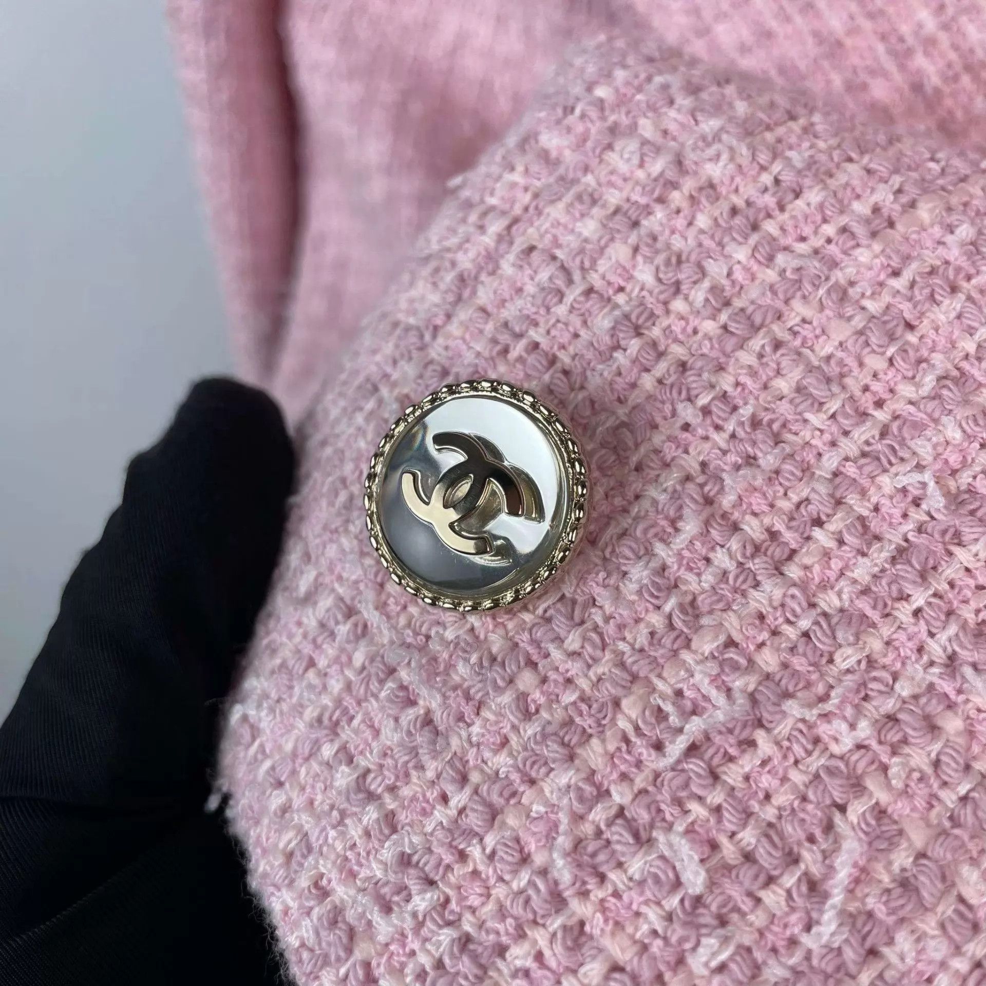 Chanel Chanel Pink Tweed Collared Jacket 38 98 New Size S / US 4 / IT 40 - 6 Thumbnail