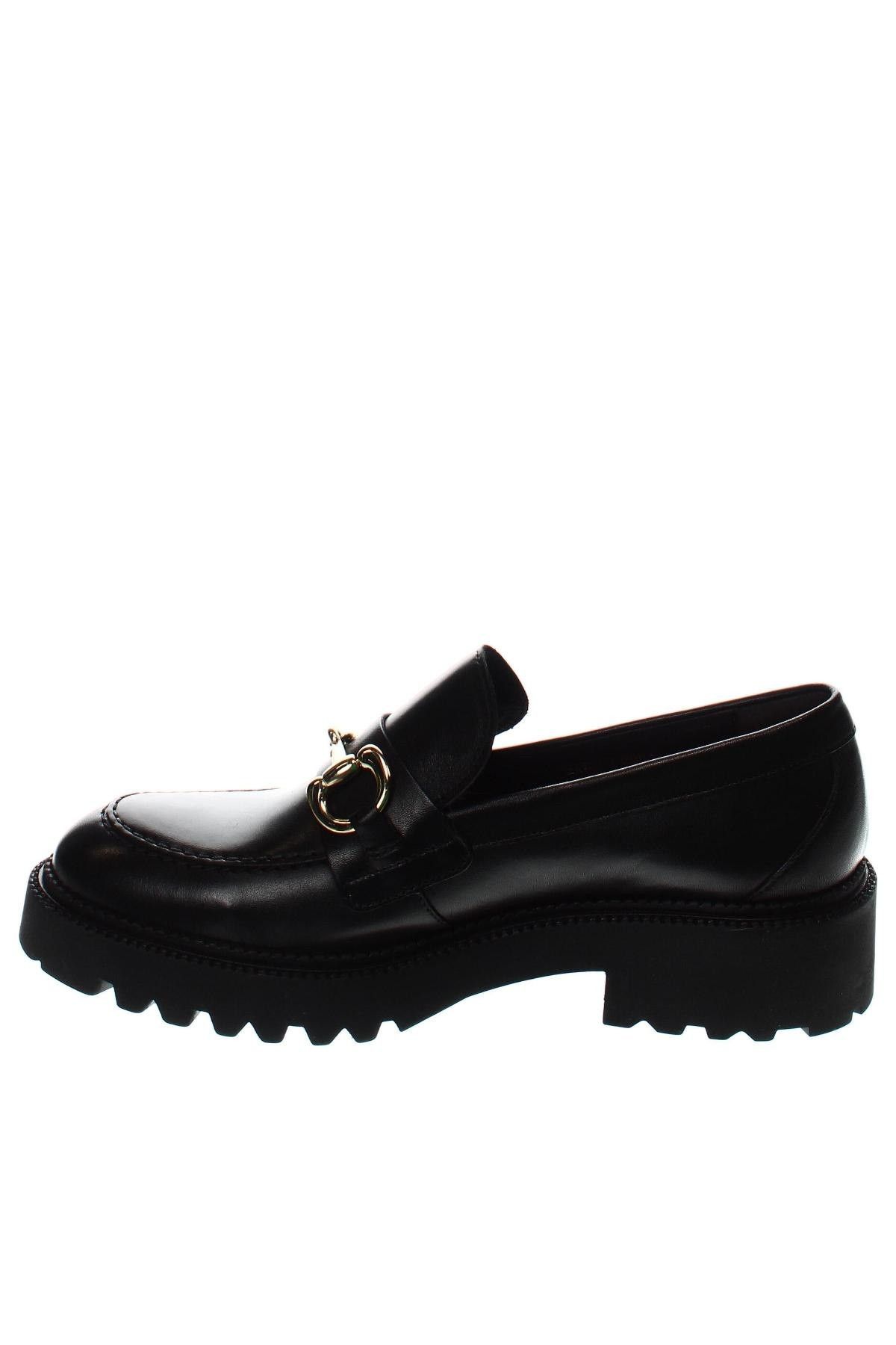 Billi Bi Black Leather Loafer Flats Size US 10 / IT 40 - 3 Thumbnail