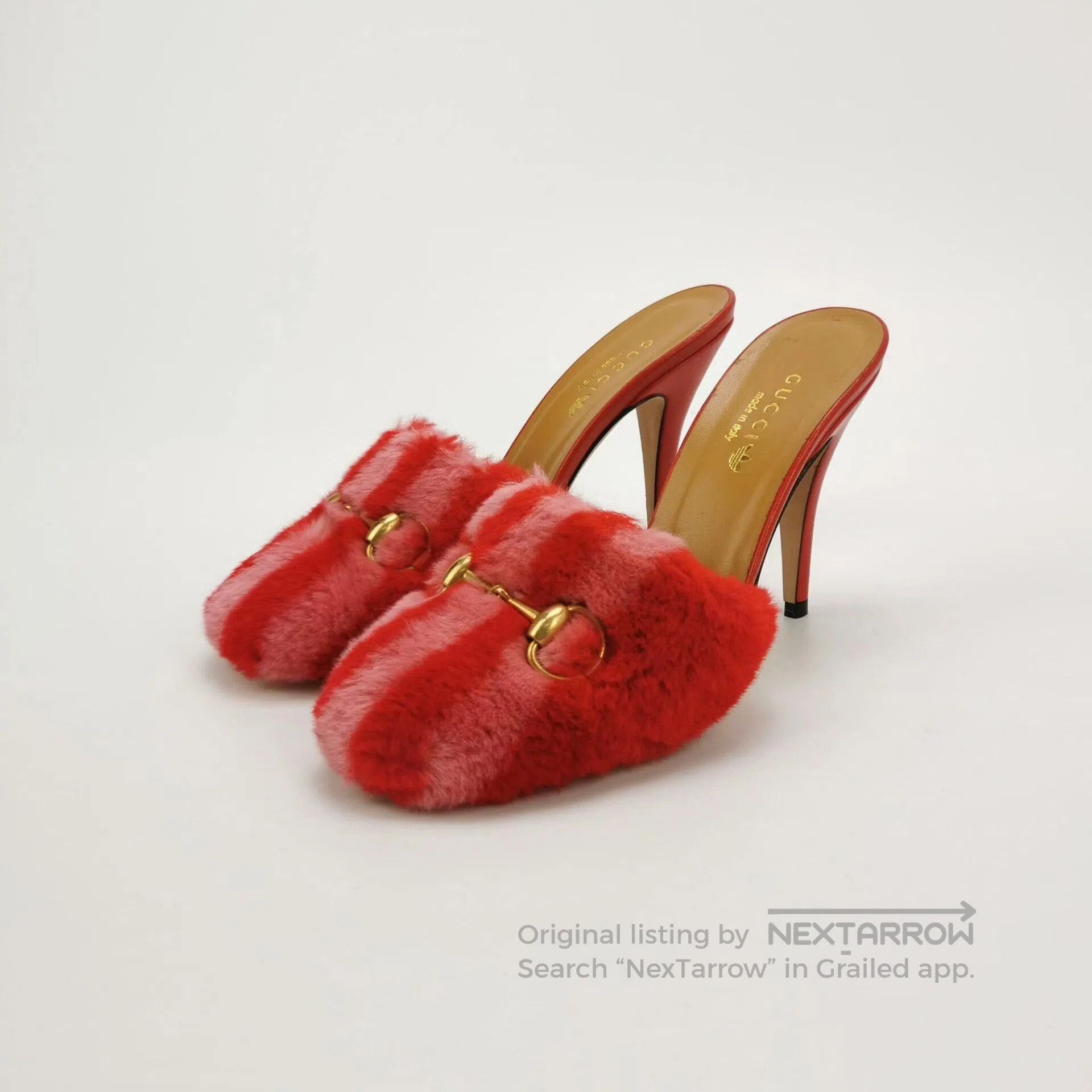Gucci Gucci x Adidas Fuzzy Slippers. Size US 7 / IT 37 - 2 Thumbnail