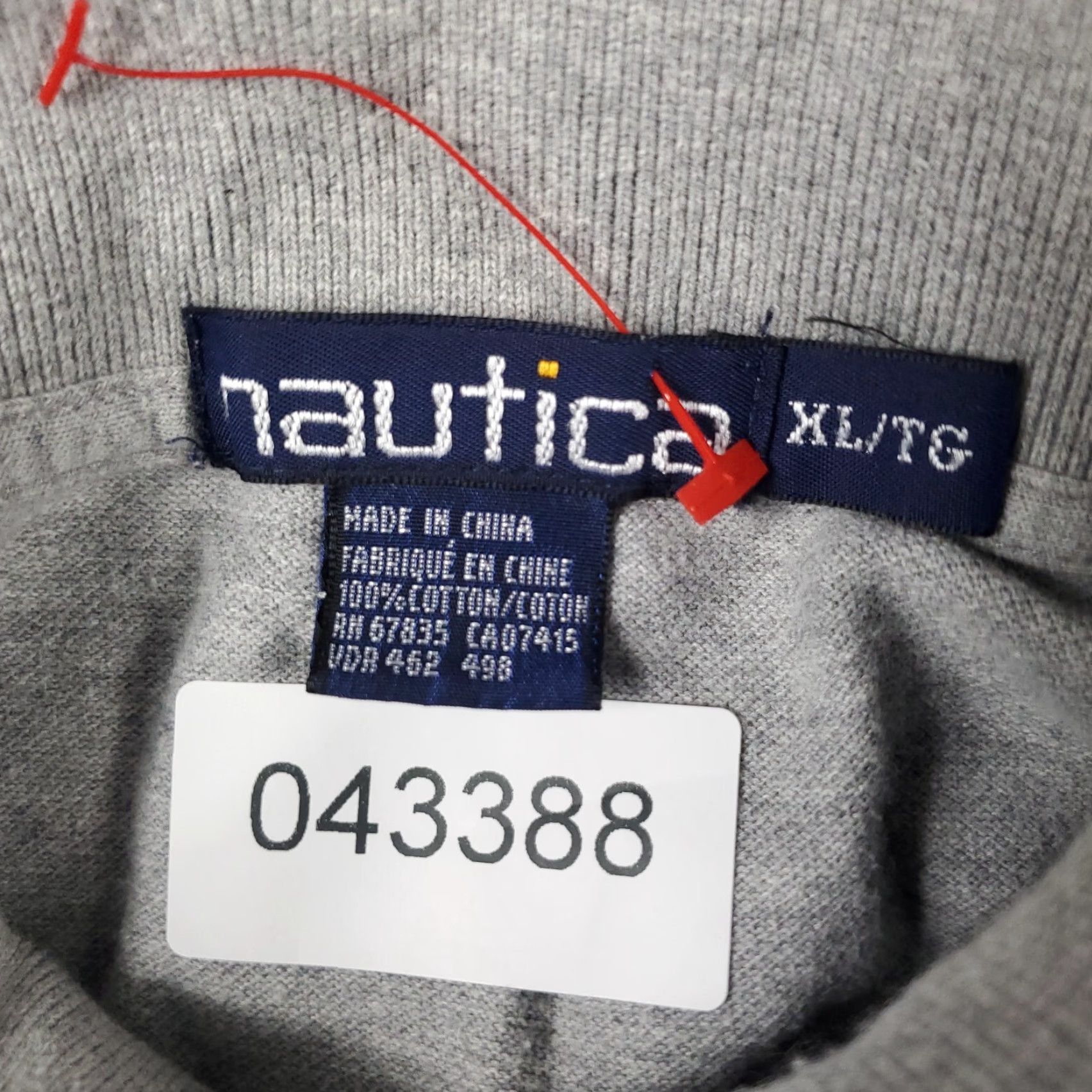 Nautica Nautica Polo Shirt Mens XL Gray Solid Short Sleeve Button Collared Classic Casual Polo XL Gray Mens Size US XL / EU 56 / 4 - 6 Thumbnail