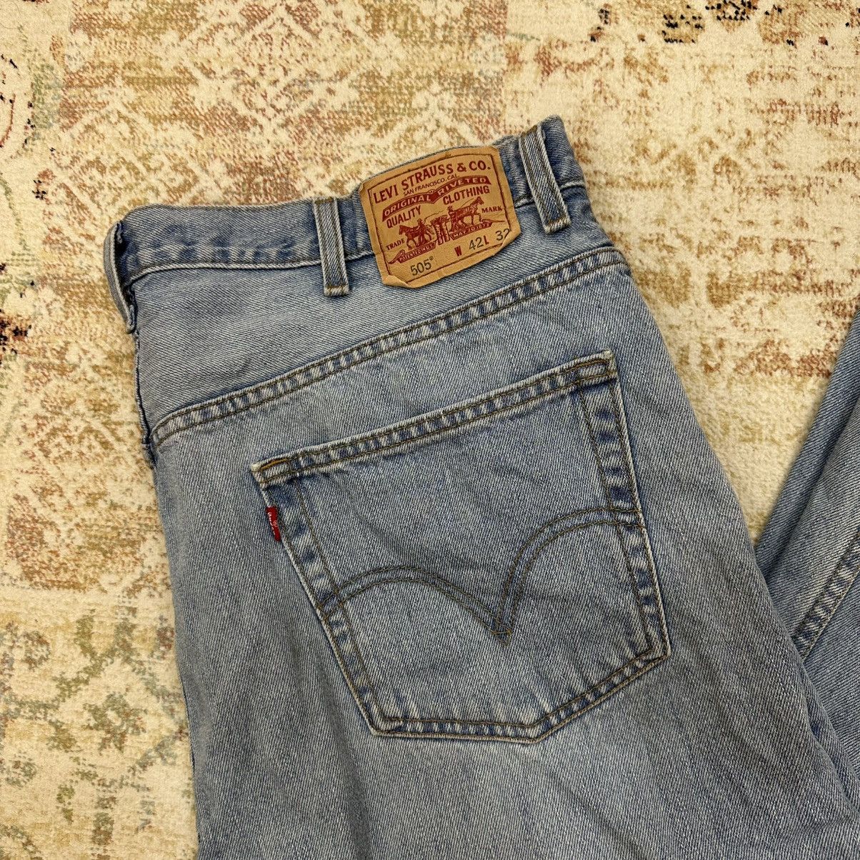Levi's Vintage Clothing × Vintage Vintage Levi’s 505 Jeans W42xL32 Pants Old Money 90s Size US 42 / EU 58 - 5 Thumbnail