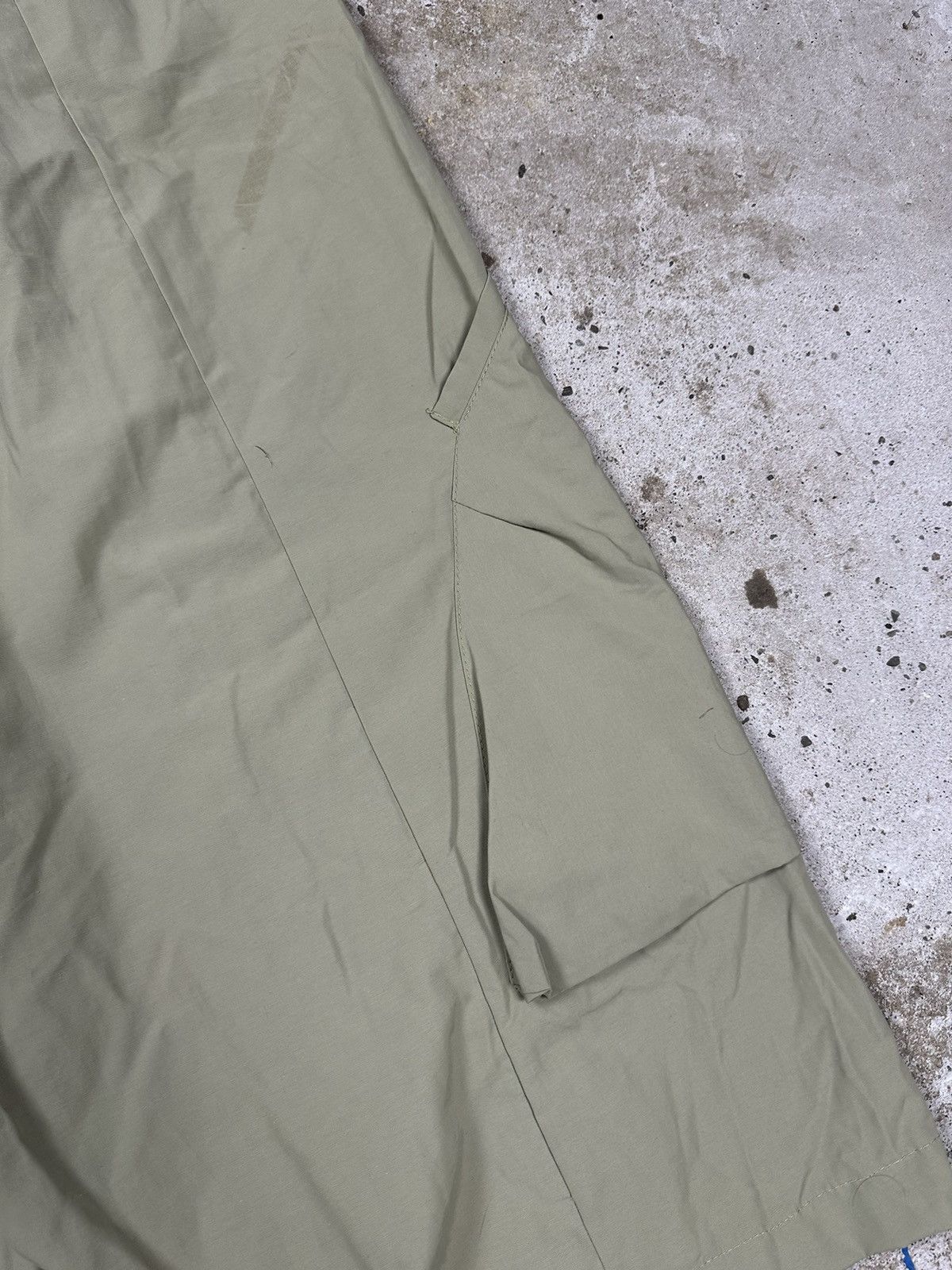 Japanese Brand × Vintage Vintage Y2K Ultra Baggy Cargo Olive Track Pants Loose Size US 33 - 14 Thumbnail