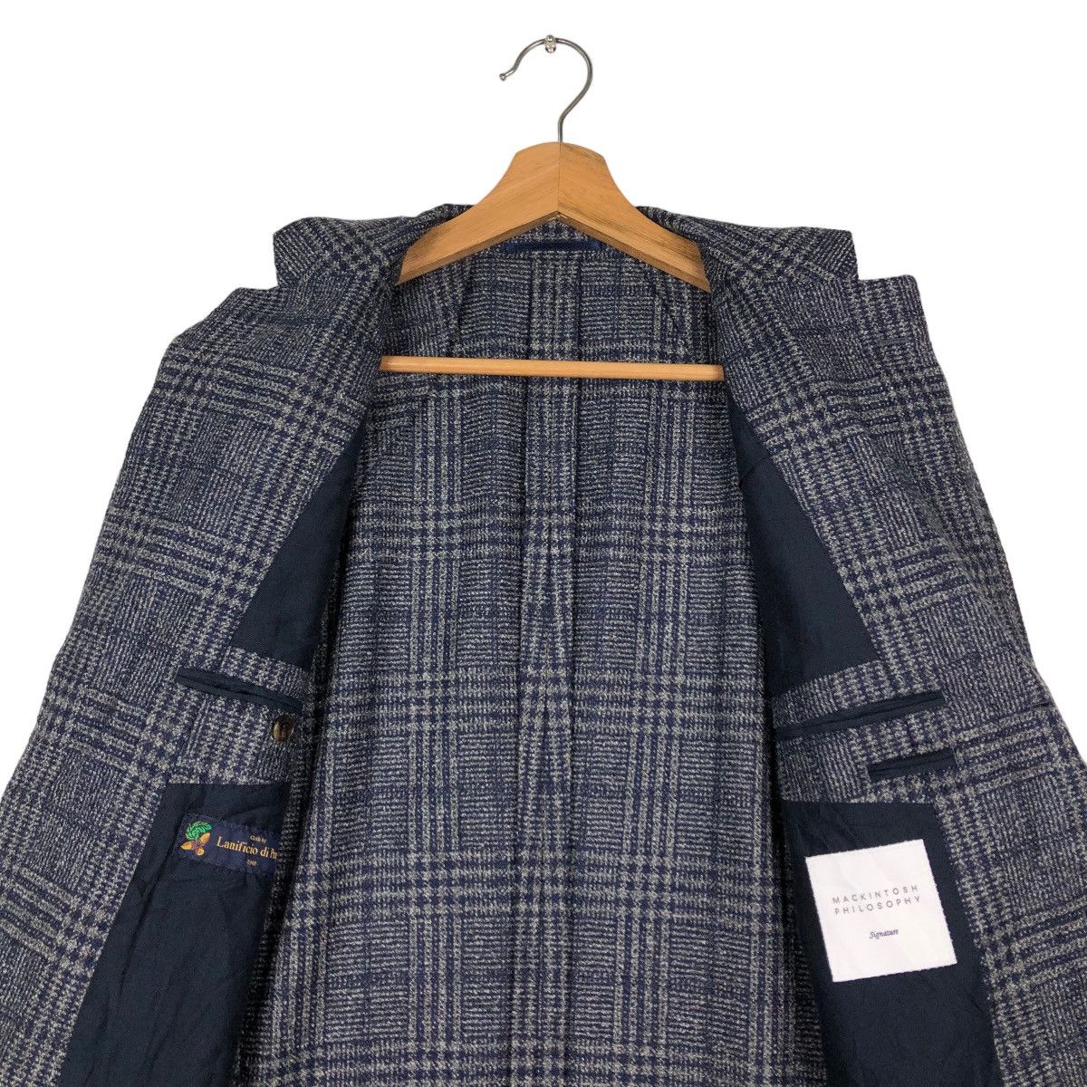 Japanese Brand 🔥Vintage Wool Jacket Mackintosh Philosophy Tartan Design Size US M / EU 48-50 / 2 - 14 Thumbnail