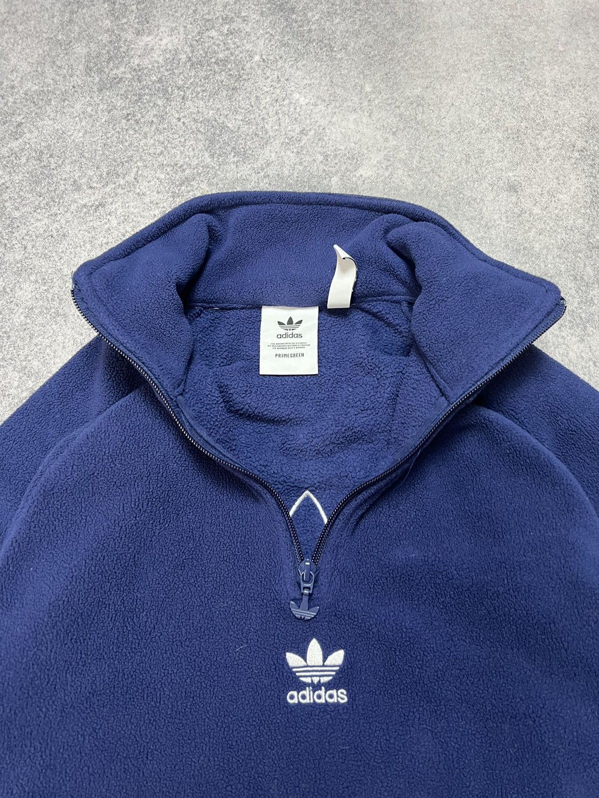 Vintage Crazy Y2K Adidas 1/4 Zip Fleece Boxy Sherpa Quarter Bloke Size US S / EU 44-46 / 1 - 7 Thumbnail
