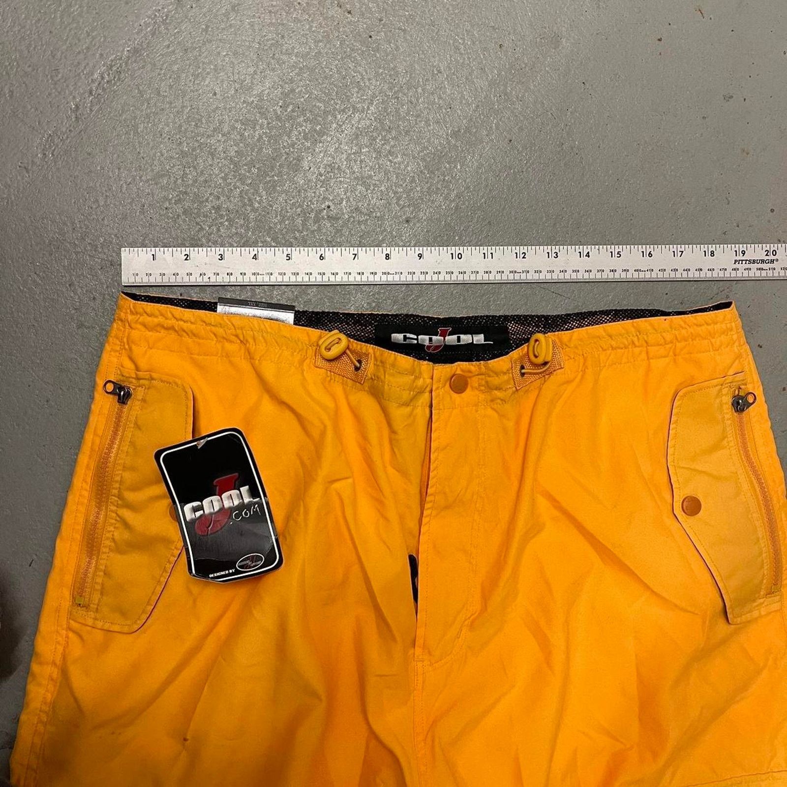 Vintage Vintage Baggy Y2k Urban Wide Leg Yellow Skater Pants Men 2XL Size US 38 / EU 54 - 3 Thumbnail