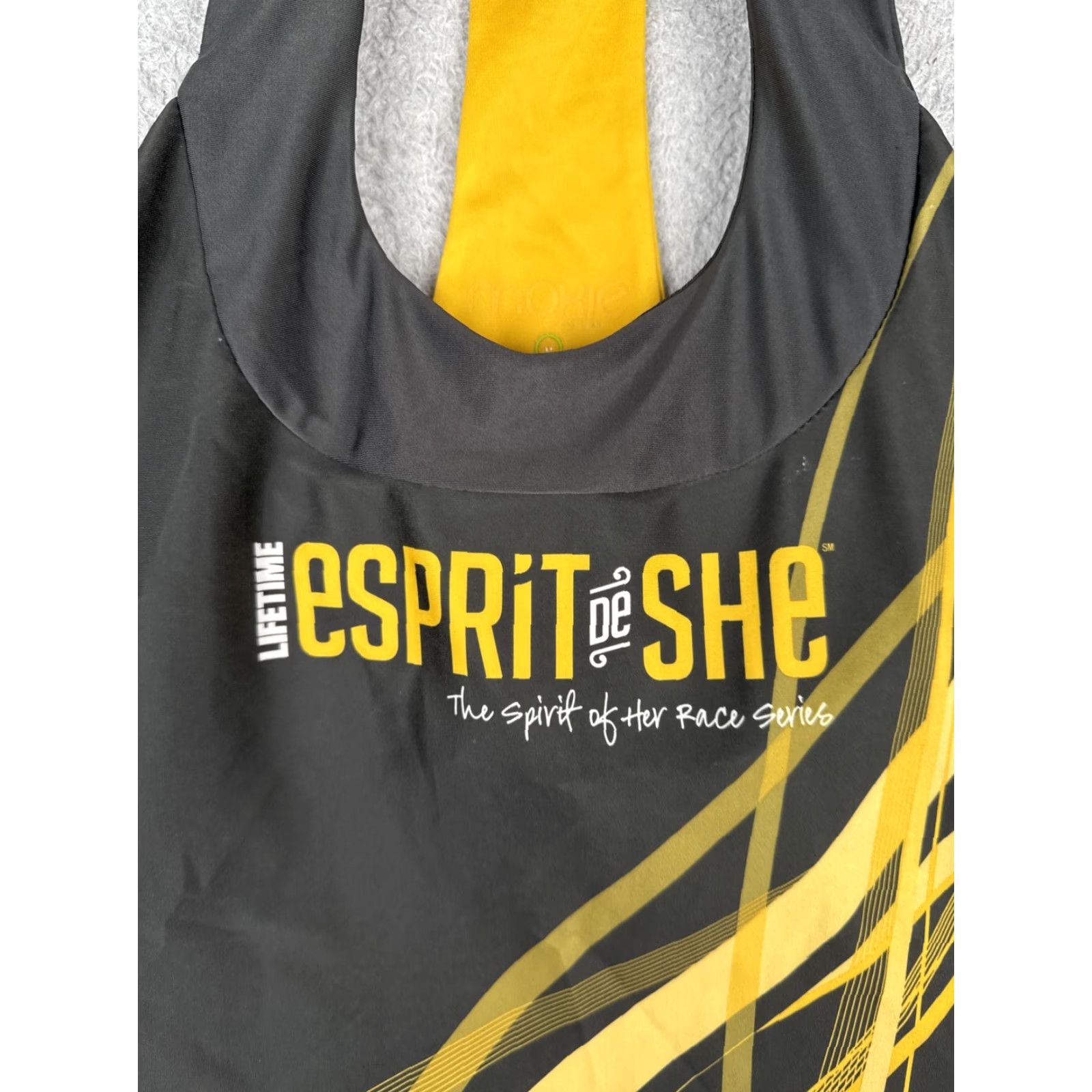 Esprit DNA-Moxie Cycling Tank Top Womens Medium Black Esprit De She Race Jersey Pockets Size M / US 6-8 / IT 42-44 - 6 Thumbnail