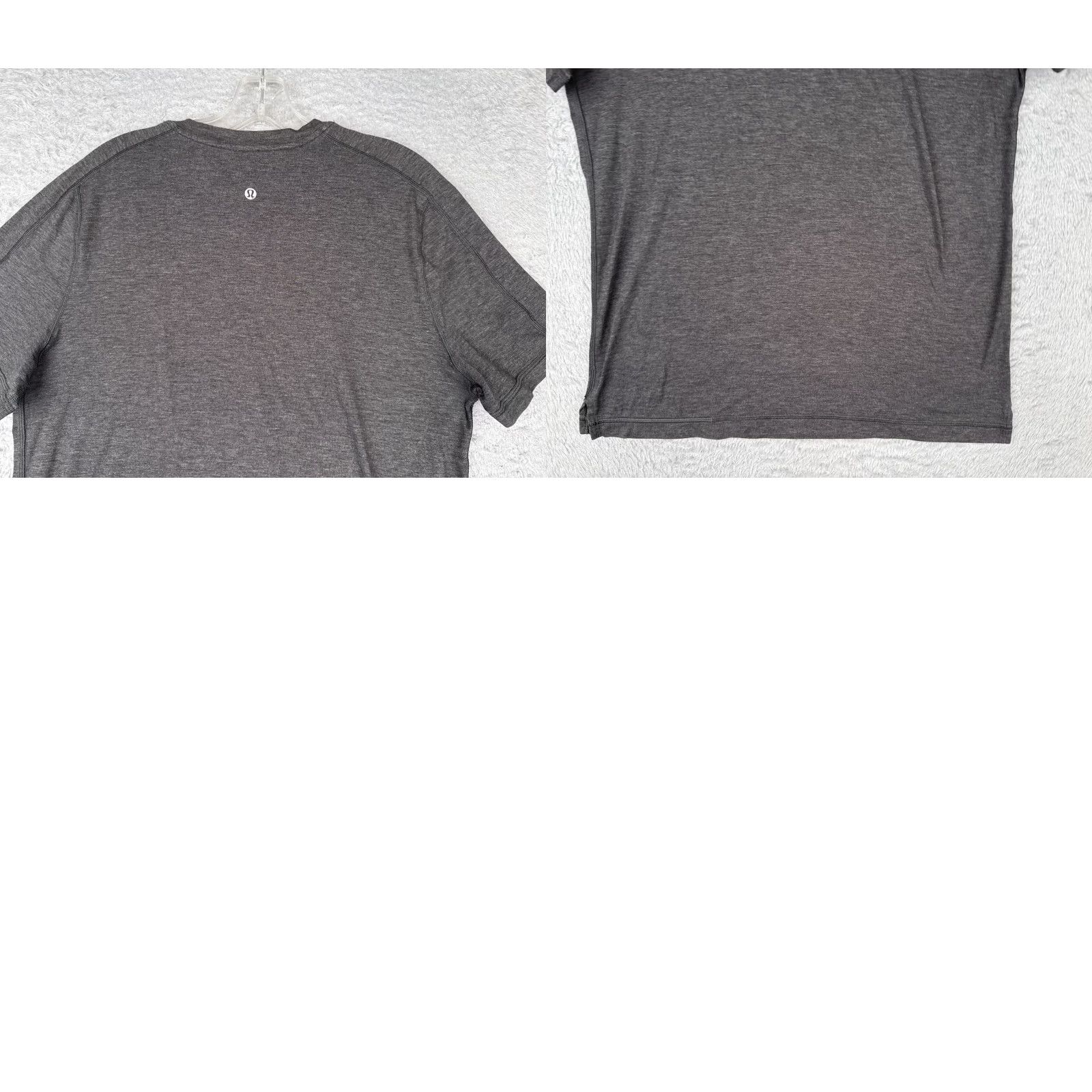 Lululemon Lululemon Shirt Men Small Gray Heather White Short Sleeve Crew Neck Gym Casual Size US S / EU 44-46 / 1 - 9 Thumbnail