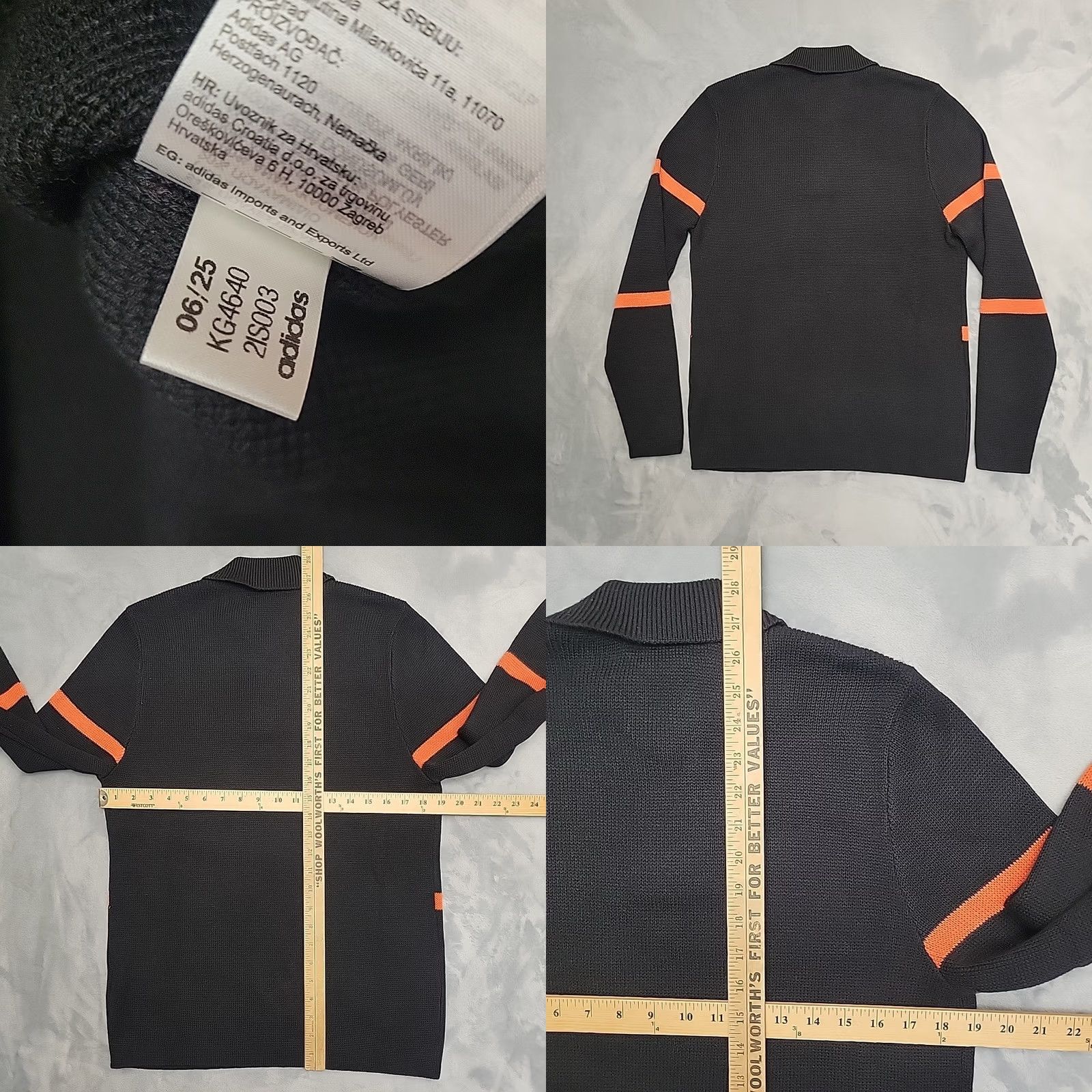 Adidas Adidas Knitted Polo Sweater Mens XS All Blacks New Zealand Rugby Wool Blend NEW Sweater Mens XS Black Nike Size US XS / EU 42 / 0 - 8 Thumbnail