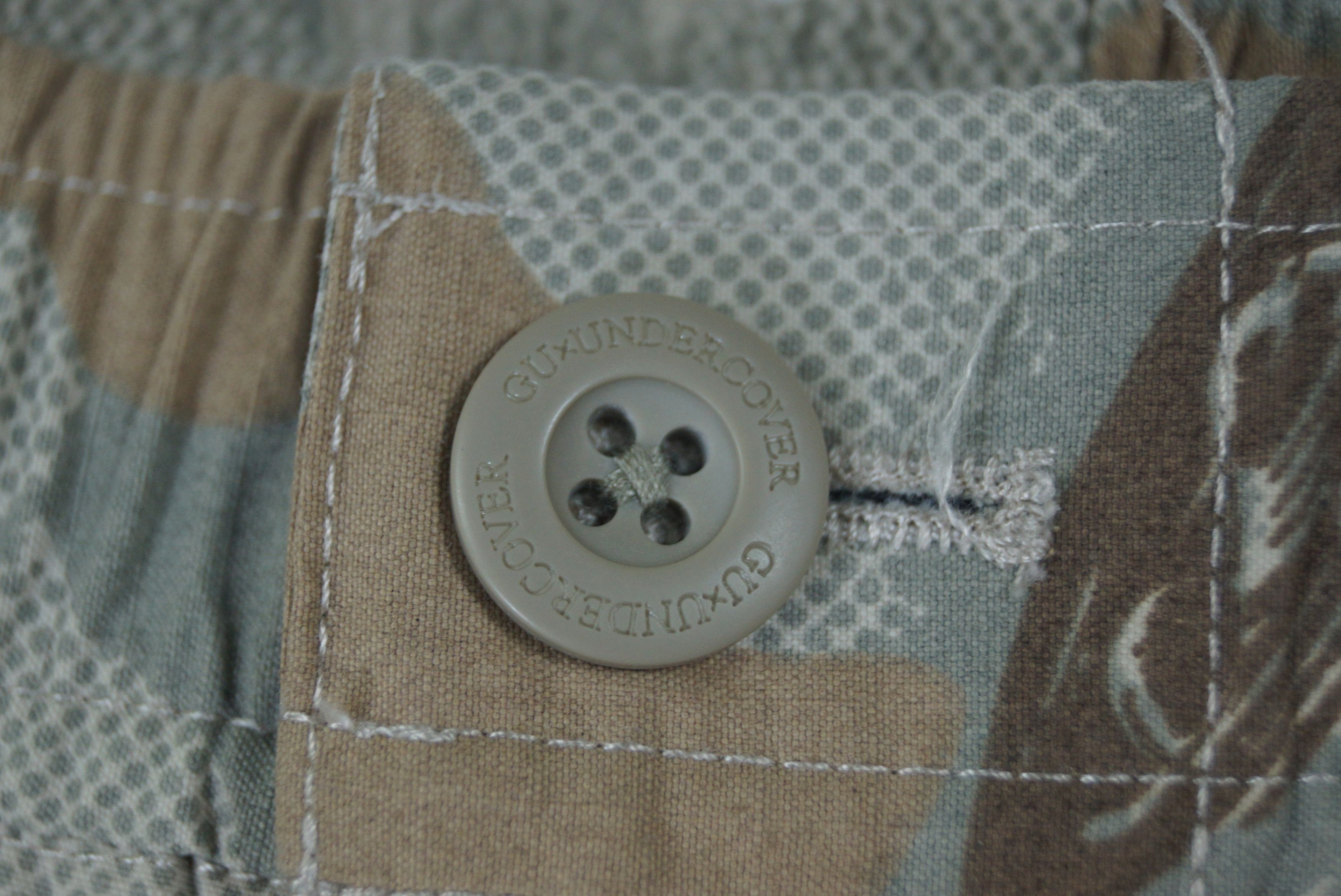 GU × Japanese Brand × Undercover Rare GU X Undercover Cargo Pants Camo Design Size US 33 - 3 Thumbnail
