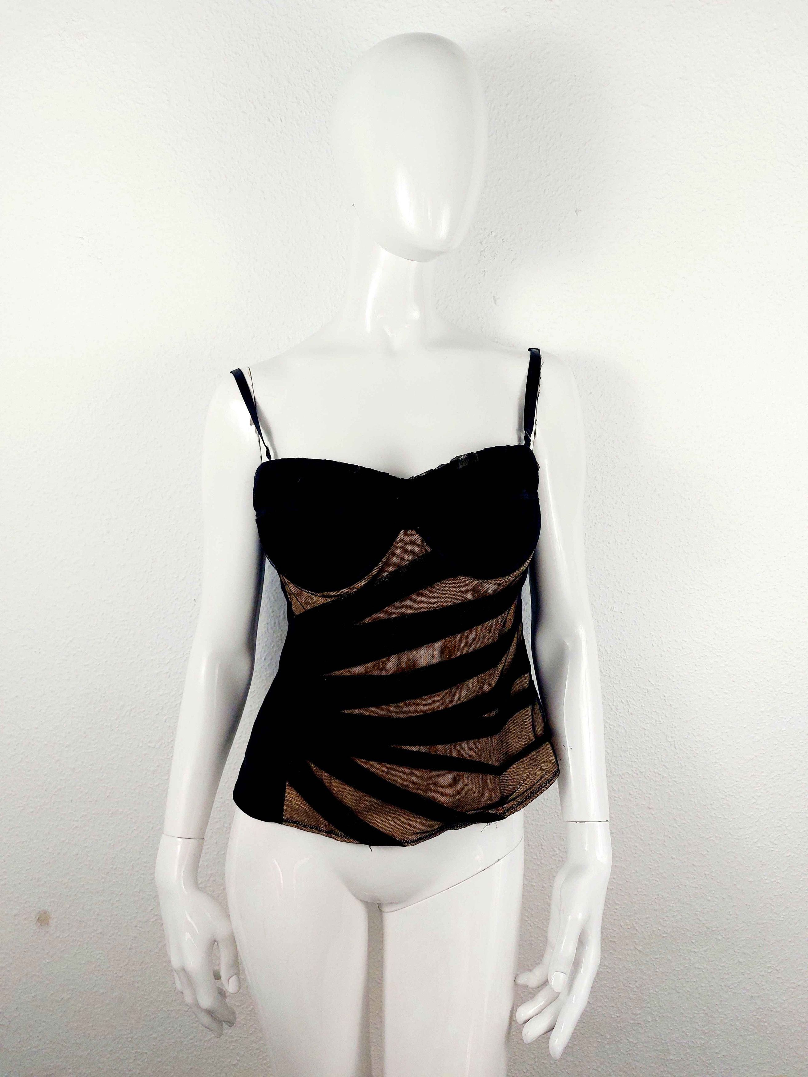 Dolce & Gabbana D&G Dolce & Gabbana Gingham Check Chekered Corset Size L / US 10 / IT 46 - 2 Thumbnail