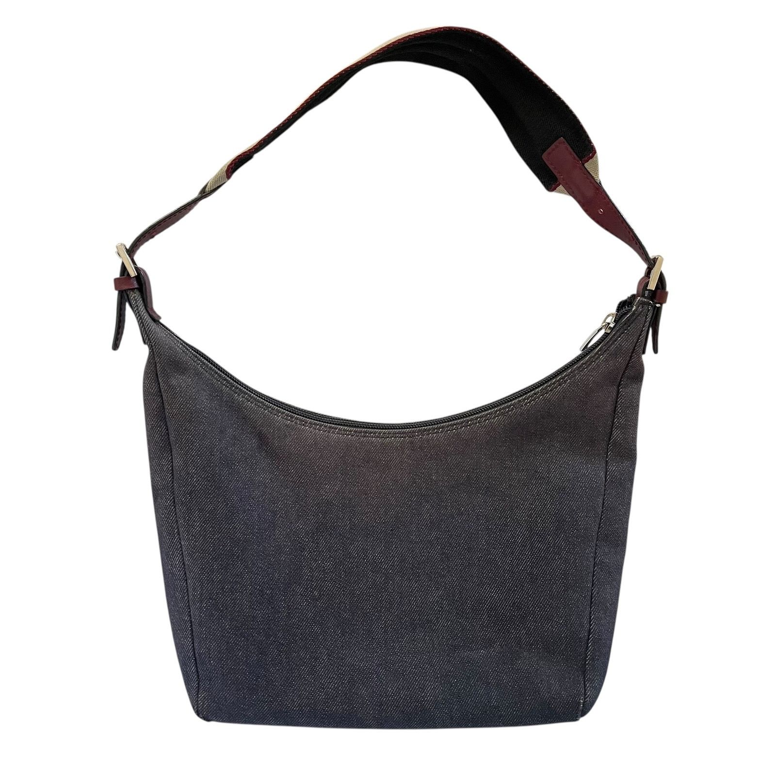 Burberry × Vintage Burberry Vintage Denim Blue Icon Stripe Strap Shoulder Bag Size ONE SIZE - 3 Thumbnail