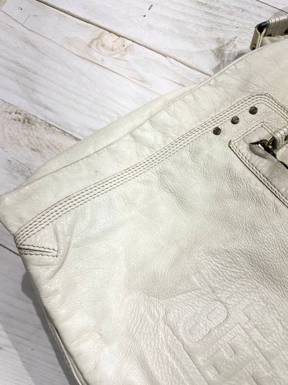 Diesel Vintage Diesel Leather Shoulders Messenger Bag Distrissed Size ONE SIZE - 7 Thumbnail
