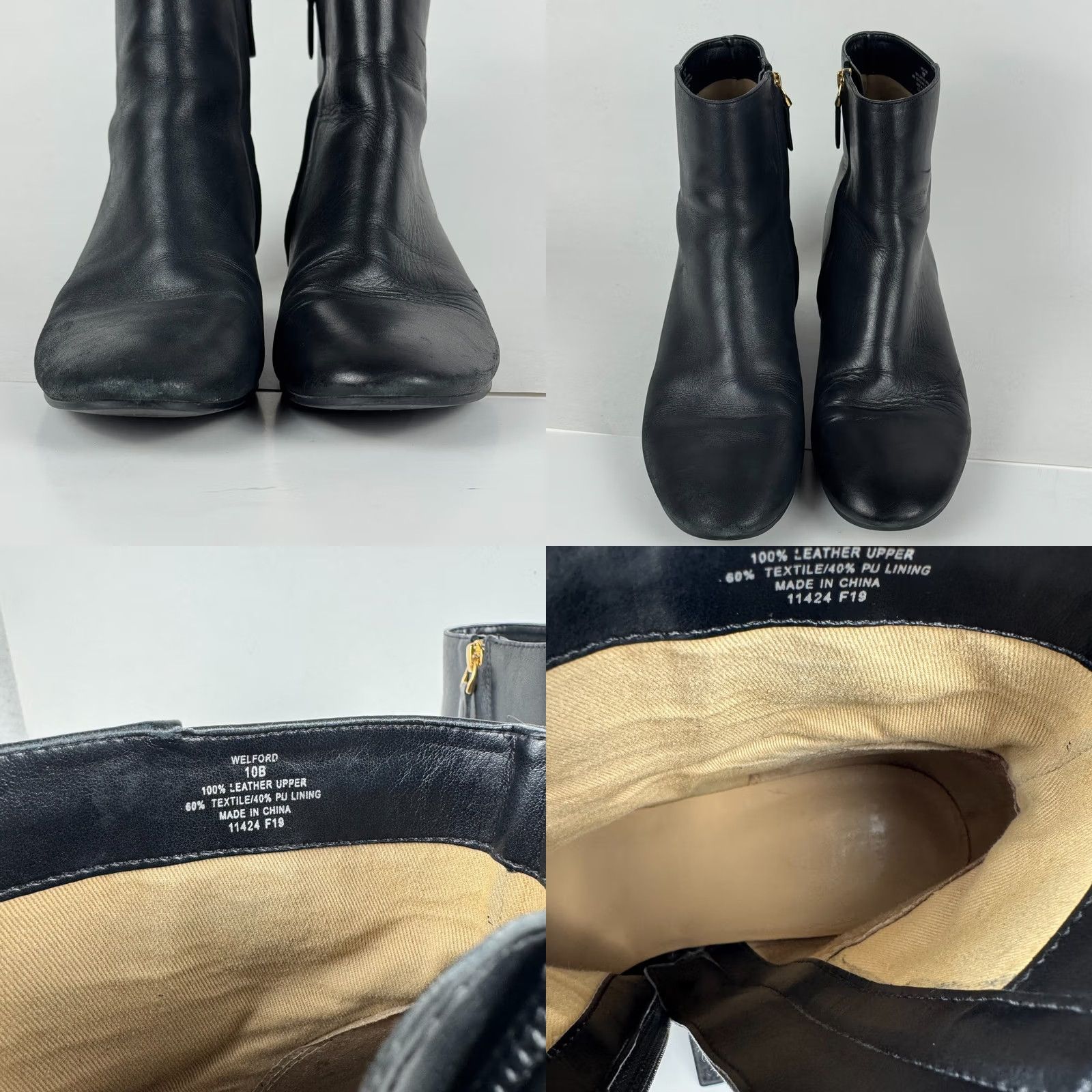 Ralph Lauren Lauren Ralph Lauren Bootie Women's 10B Welford Black Leather Block Heel Ankle Boot Shoe Size US 10 / IT 40 - 8 Thumbnail