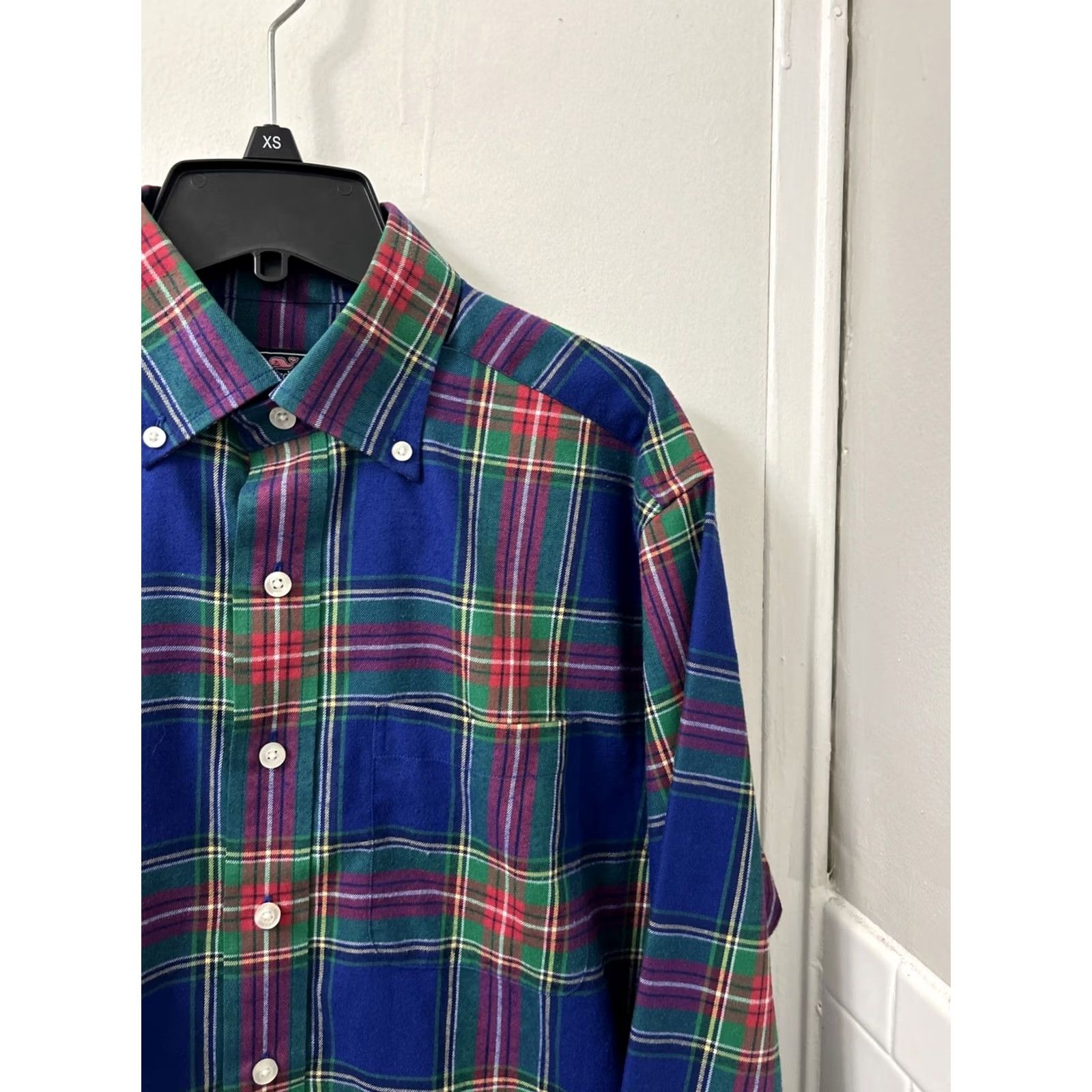 Vineyard Vines Vineyard Vines Murray Shirt Mens Small Blue Plaid Classic Fit L/S Button-Up Size US S / EU 44-46 / 1 - 4 Thumbnail