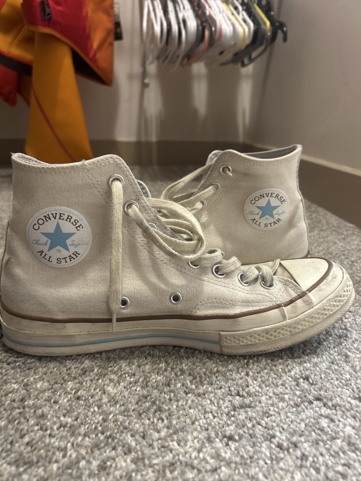 Converse × Golf le Fleur Golf le Fleur x Converse Chuck 70 Parchment Canvas Size US 8.5 / EU 41-42 - 3 Thumbnail