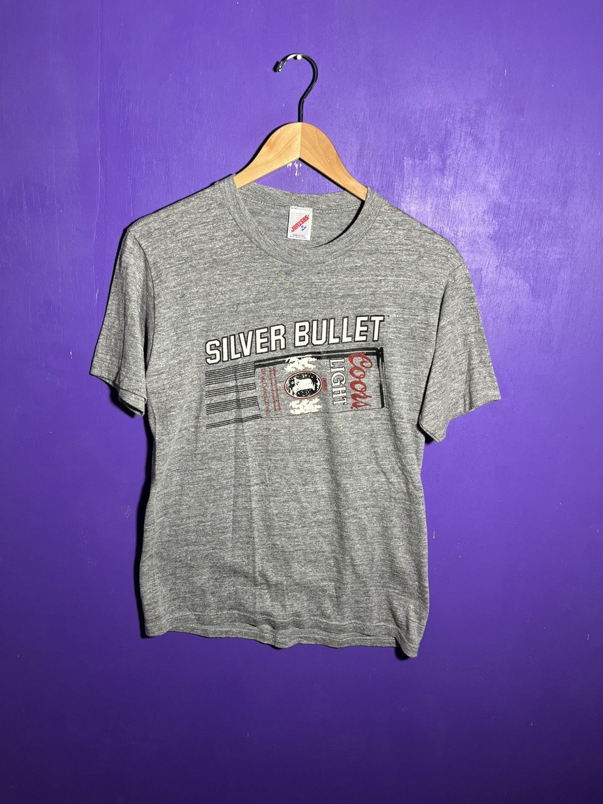 Vintage Vintage 80s Coors light silver bullet logo t-shirt Size US M / EU 48-50 / 2 - 1 Thumbnail