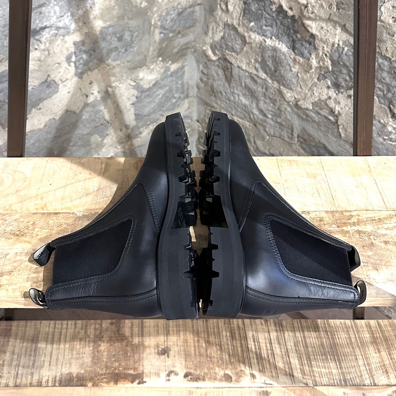Celine Celine Black Leather Margaret Lug Chelsea Boots Size US 11 / IT 41 - 10 Thumbnail