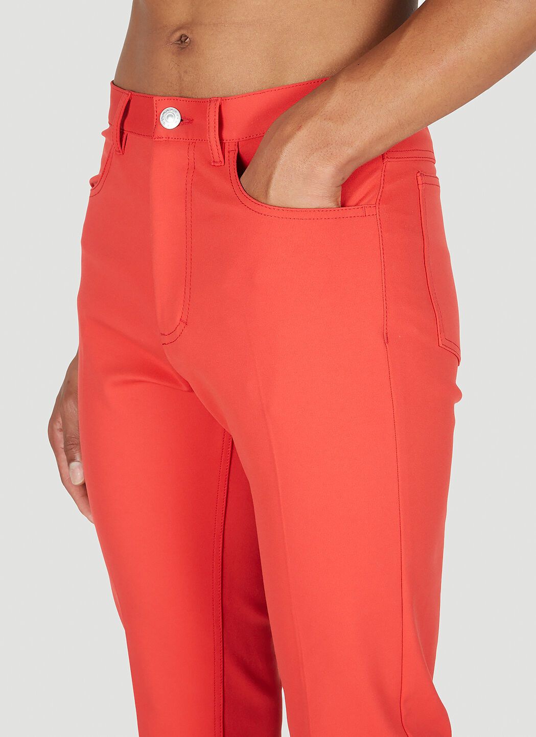 Marni BNWT SS23 MARNI COMPACT VISCOSE JERSEY LACQUER PANTS 44 Size US 28 / EU 44 - 10 Thumbnail