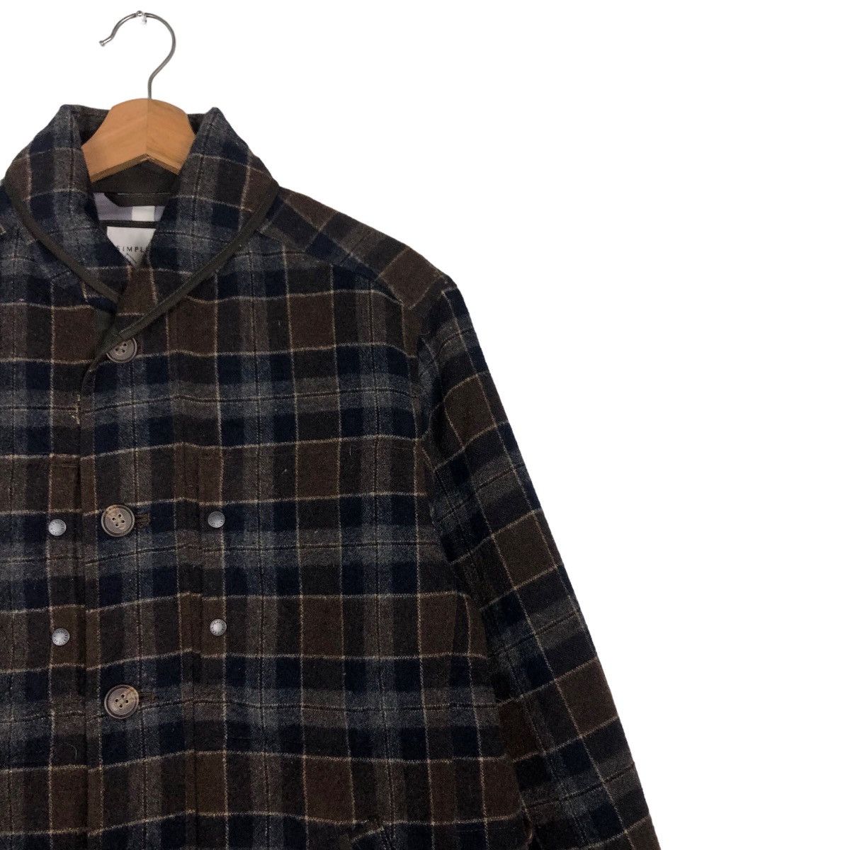 Japanese Brand 🔥Vintage Wool Jacket Simple Life Tartan Design Issey Miyake Size US L / EU 52-54 / 3 - 6 Thumbnail