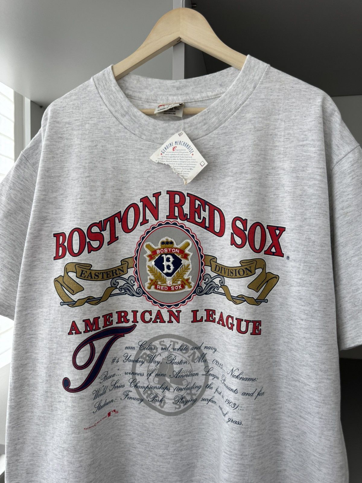 Nutmeg Nutmeg Mills American League Boston Red Sox MLB Vintage Tee Size US XL / EU 56 / 4 - 3 Thumbnail