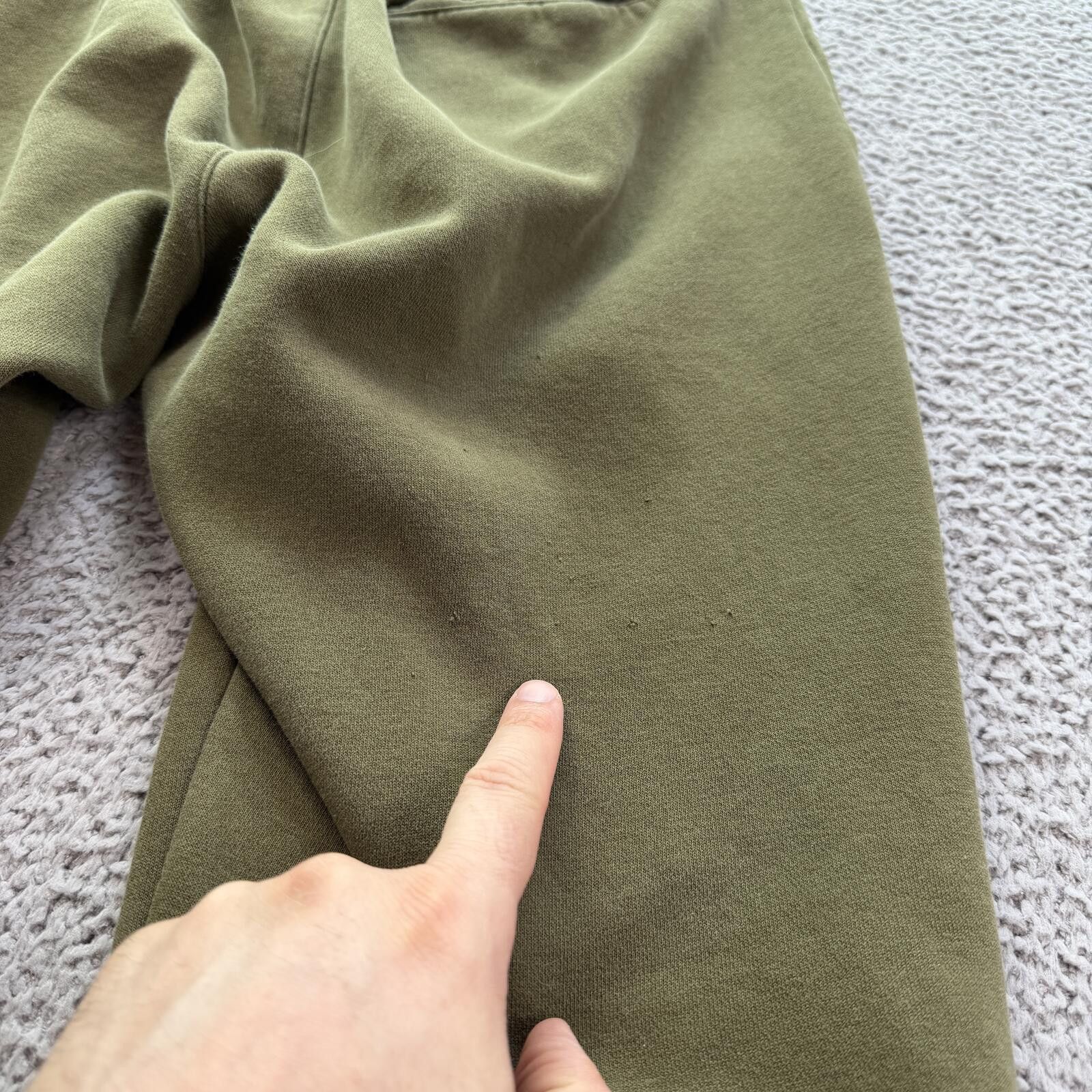 Nike Nike Just Do It Olive Green Fleece Jogger Sweatpants Mens S Size US 30 / EU 46 - 8 Thumbnail