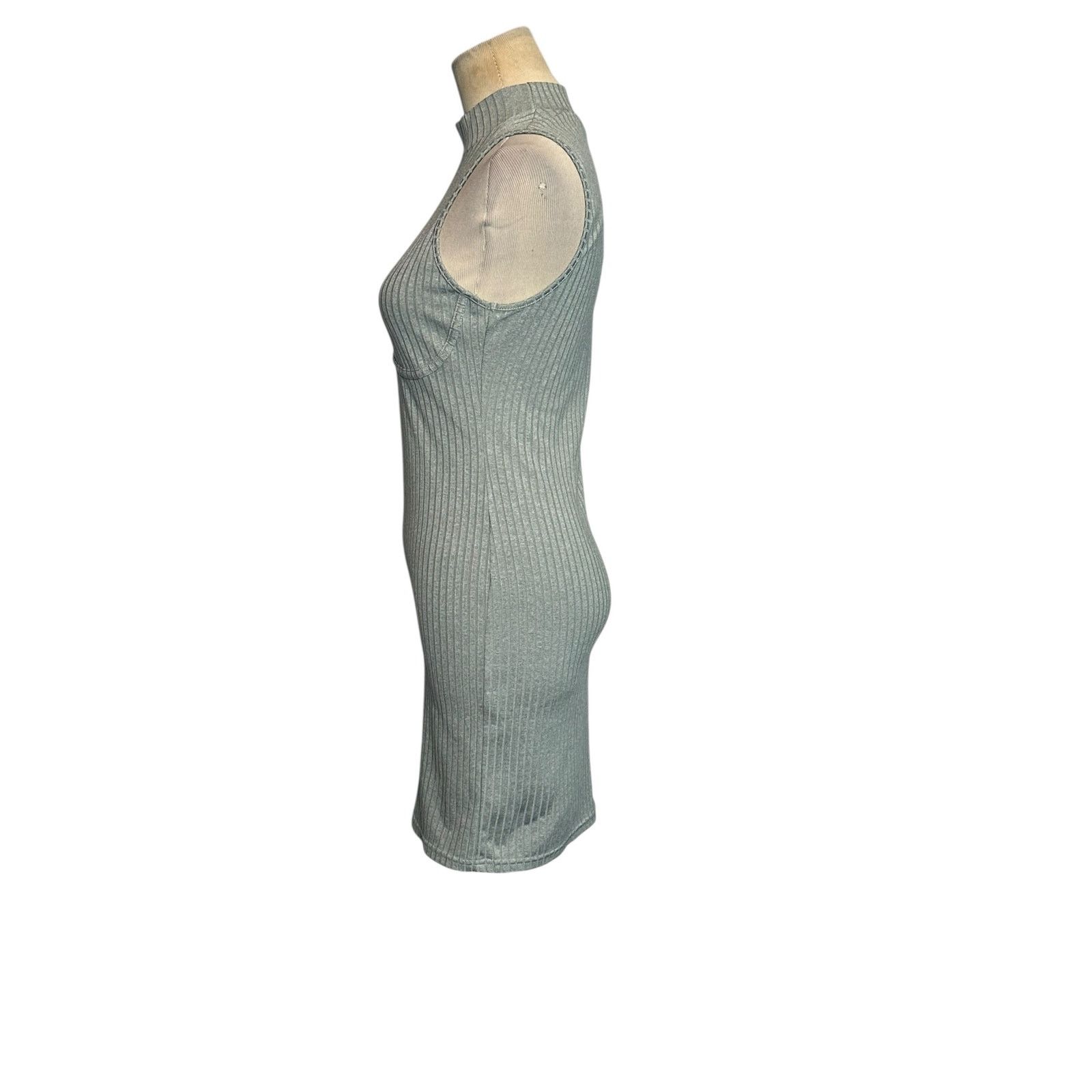 Forever 21 Forever 21 gray ribbed sleeveless bodycon dress size Small Size S / US 4 / IT 40 - 17 Thumbnail