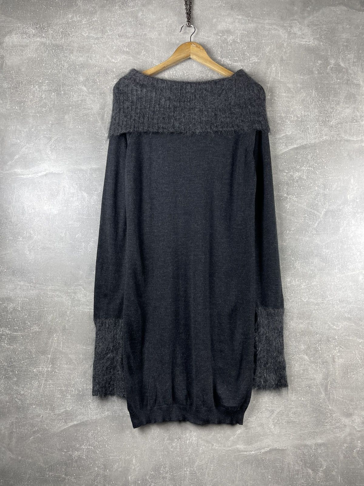Armani Armani Jeans AJ Knit Sweater Dress Cowl Neck Mohair Blend Size M / US 6-8 / IT 42-44 - 12 Thumbnail