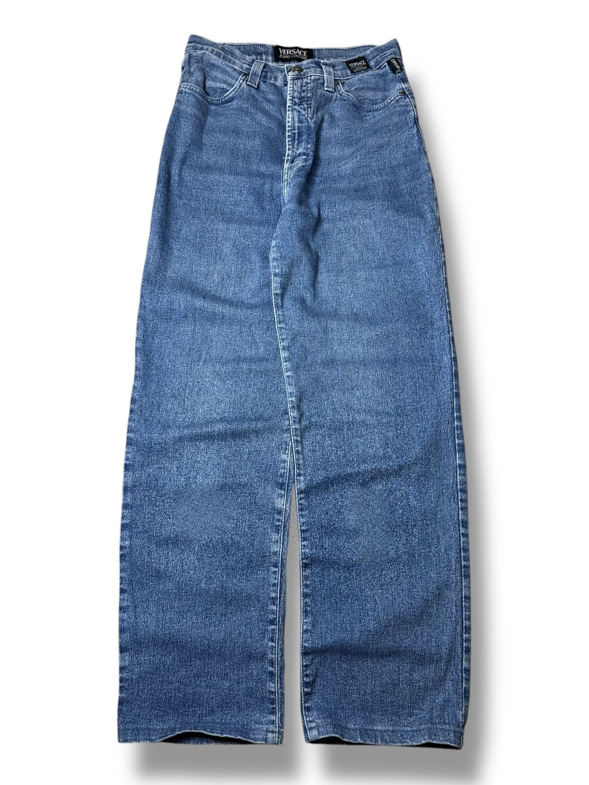 Versace Vintage Versace Jeans Couture Jeans Denim 90s Blue Pants Size US 31 - 5 Thumbnail