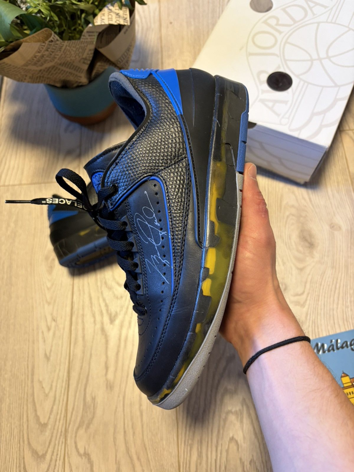 Nike × Off-White Jordan 2 Retro Low x Off White - black blue 10.5 / 44.5 Size US 10.5 / EU 43-44 - 3 Thumbnail