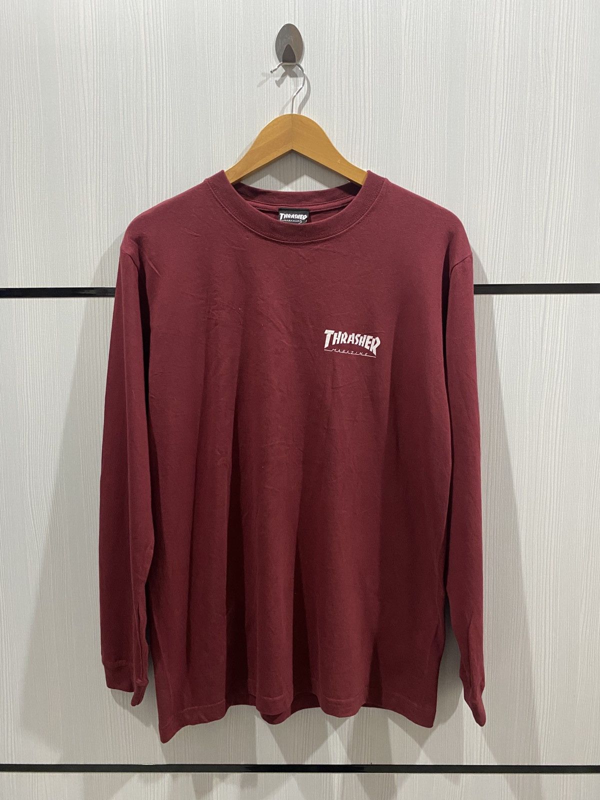 Thrasher × Welcome Skateboards Thrasher Magazine Skate Longsleeve T Shirt Size US L / EU 52-54 / 3 - 2 Thumbnail