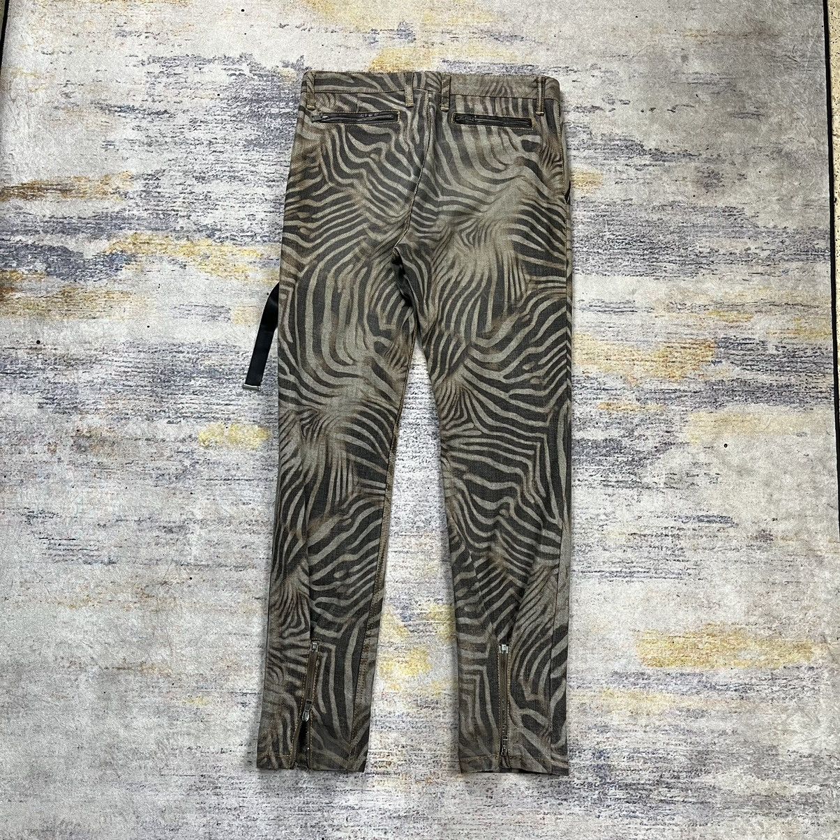 Hysteric Glamour × Tom Rebl Tom Rebl Zebra print denim pants Size US 33 - 3 Thumbnail