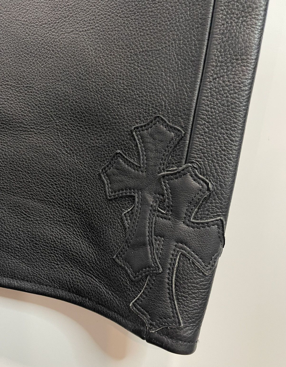 Chrome Hearts Chrome Hearts cross patch leather biker pants Size US 34 / EU 50 - 18 Thumbnail