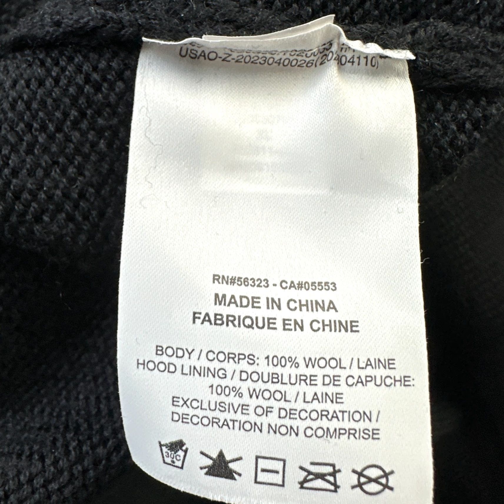 Jordan Brand Jordan A Ma Maniere Hoodie Mens XL Black Wool Knit Distressed Logo Zip Crew Neck Pullover Hooded Regular Vintage: No Size US XL / EU 56 / 4 - 7 Thumbnail