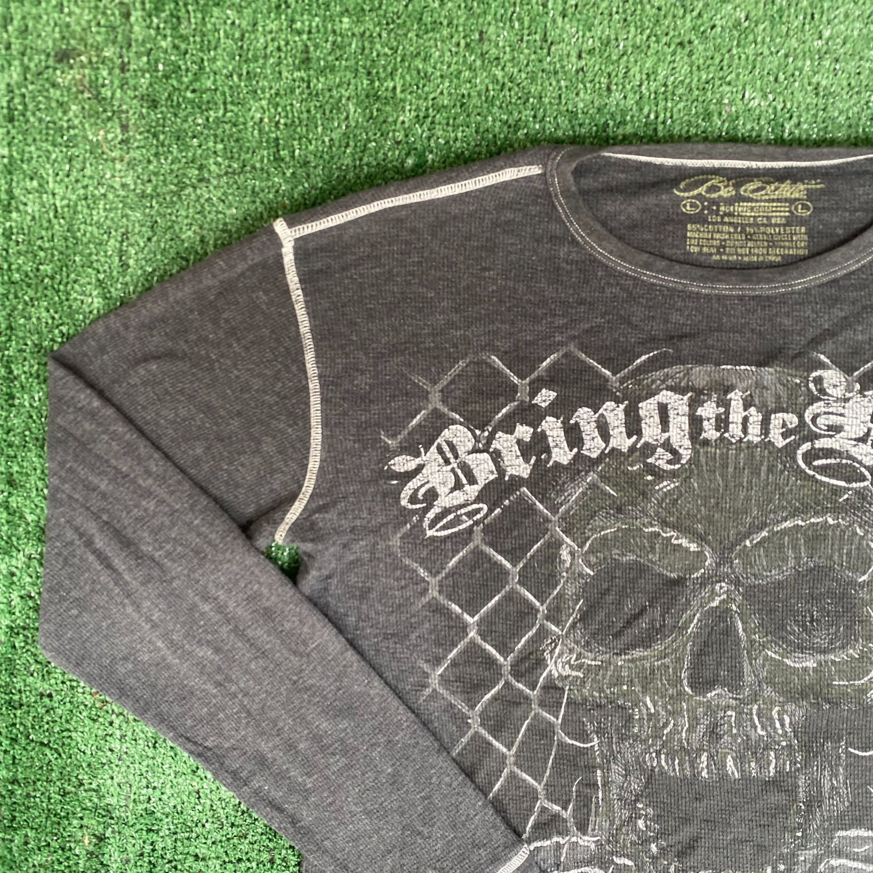 Affliction Vintage Y2K MMA Thermal Shirt UFC Skull Affliction Punk Tee Size US L / EU 52-54 / 3 - 2 Thumbnail