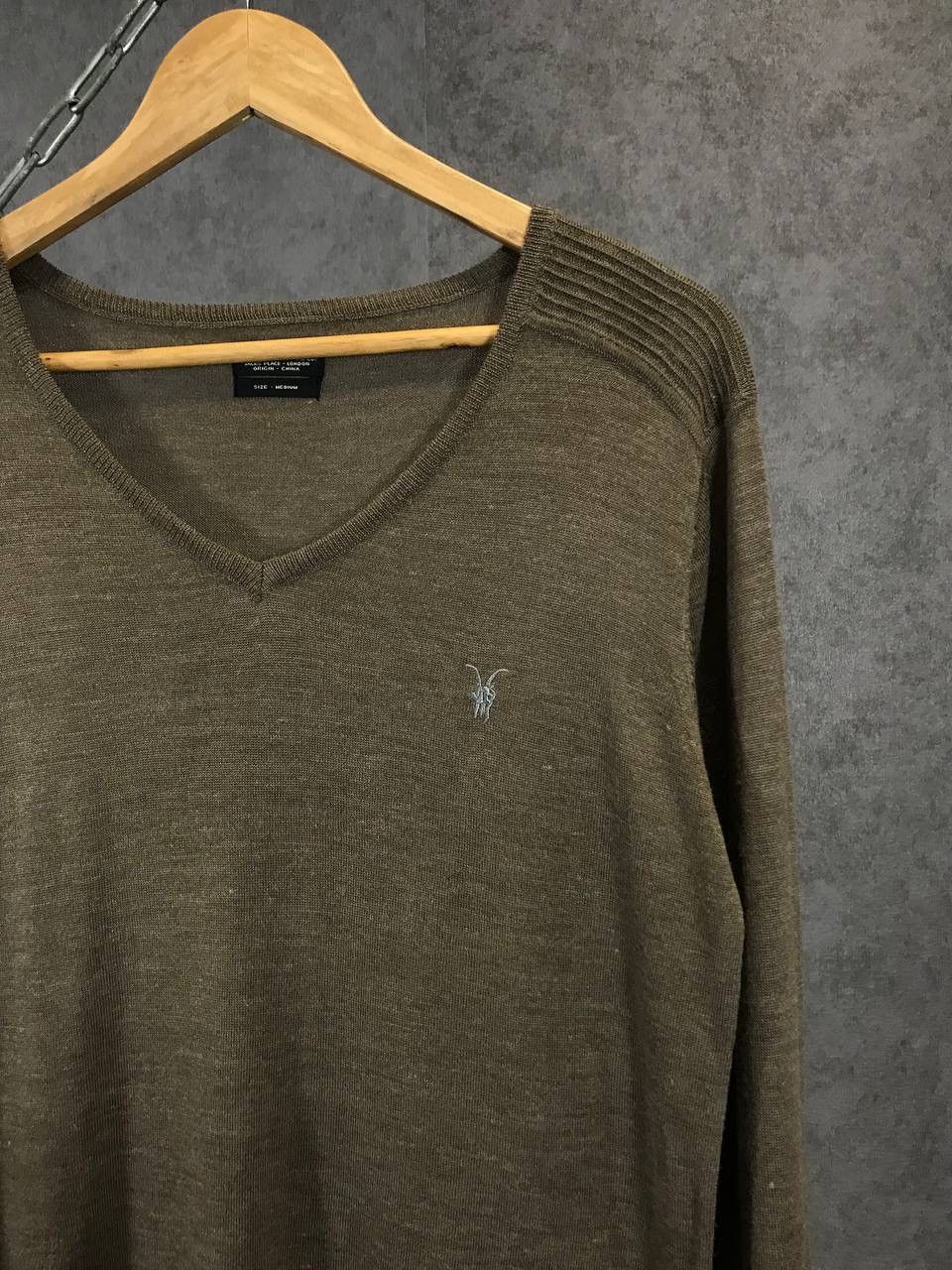 Allsaints × Vintage Allsaints vintage logo v neck sweater Size US M / EU 48-50 / 2 - 2 Thumbnail