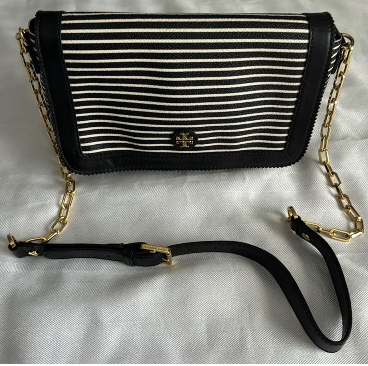 Tory Burch Tory Burch viva striped crossbody Size ONE SIZE - 1 Thumbnail