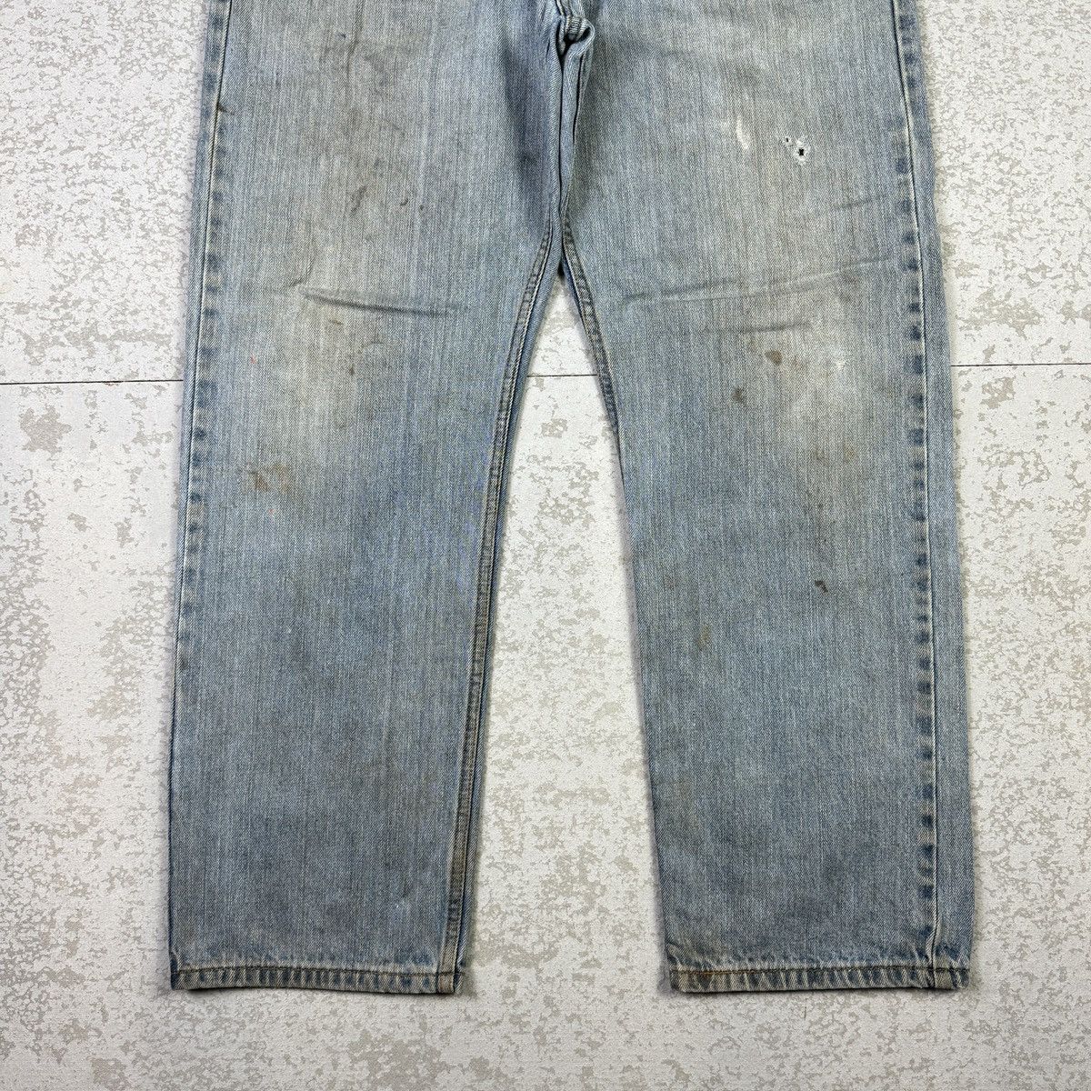 If Six Was Nine × Levi's × Vintage 💥Vintage Y2K Levis 505 Sick Dirty Rusty Washed Blue Jean Size US 36 / EU 52 - 6 Thumbnail