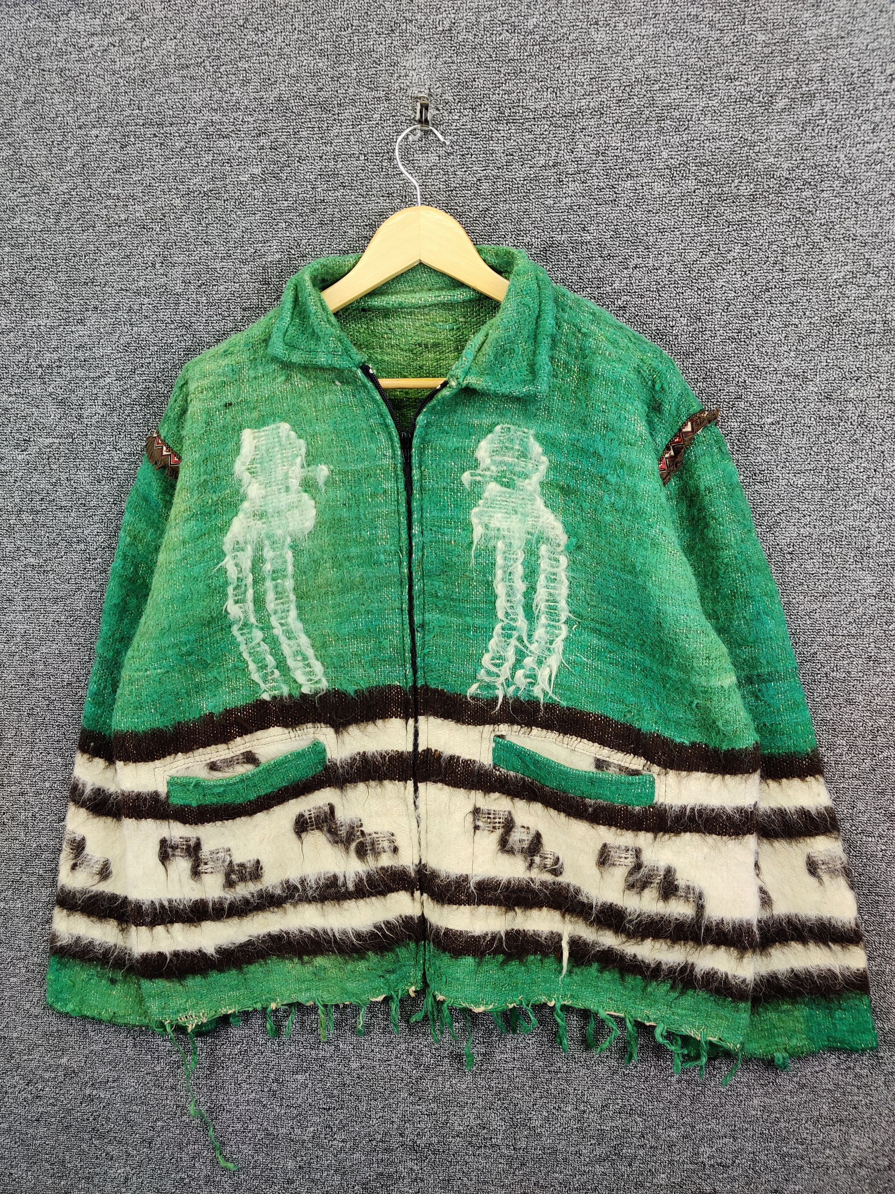 Japanese Brand Vintage Unbrand Wool Mohair Jacket Nice Design Size US L / EU 52-54 / 3 - 2 Thumbnail