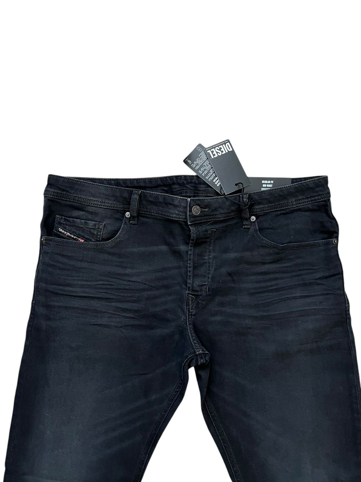 Diesel Diesel Mens Safado Straight Fit Jeans RM064 Black Size 38/32 Size US 38 / EU 54 - 2 Thumbnail