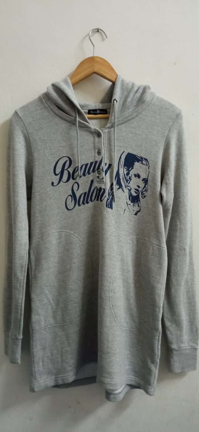 image of Hysteric Glamours Hoodie in Grey, Women's (Size Medium)