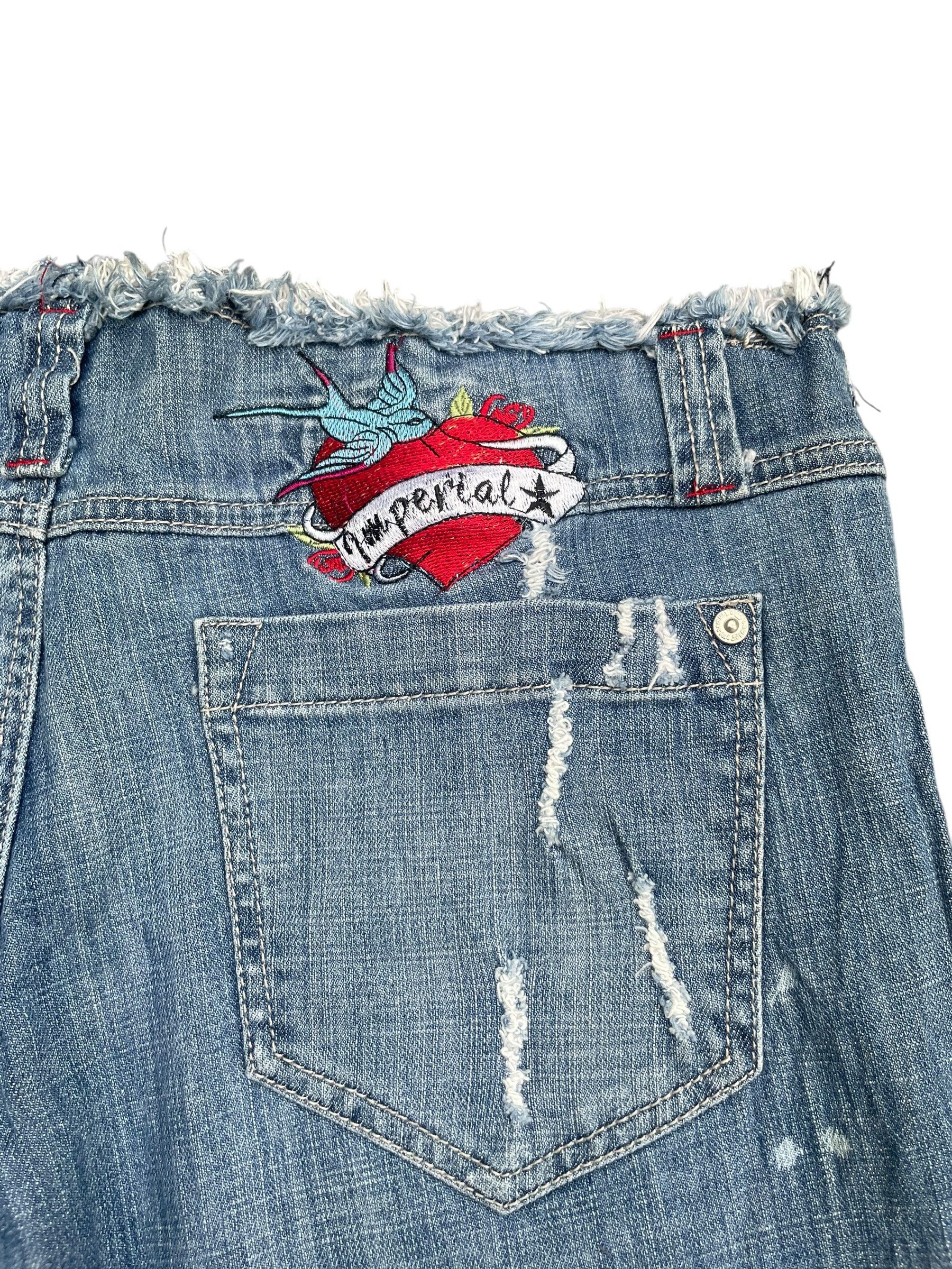Imperial Imperial Star Flare Distresed Denim Size 33" - 4 Thumbnail