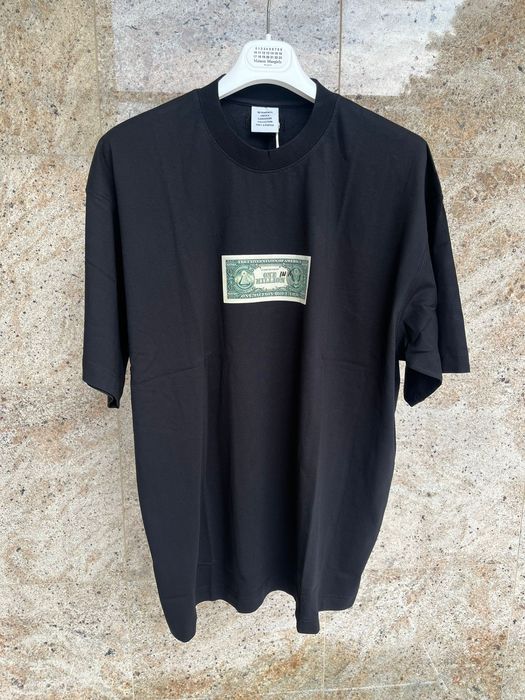 Vetements Dollar Logo T-Shirt SS in Black | Grailed