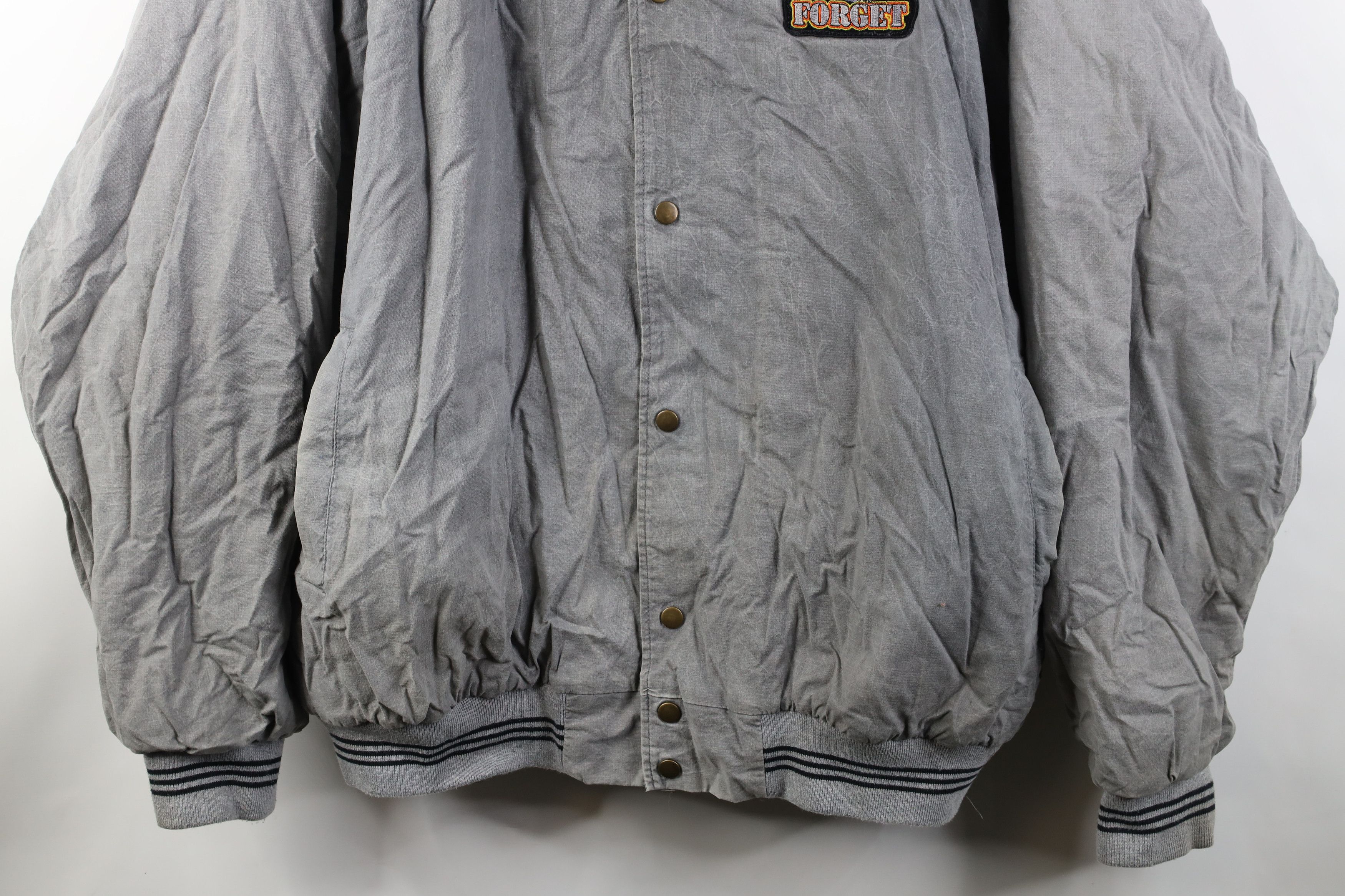 Vintage 90s Veterans Don't Forget Military Puffer Jacket